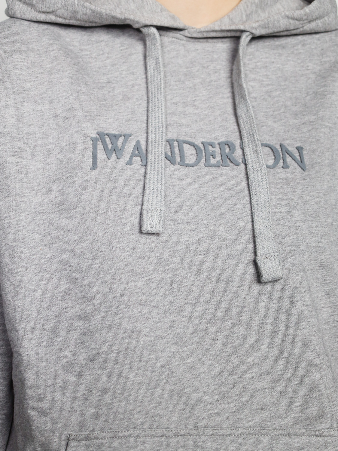 JW Anderson Kapuzen Pullover mit Logo  grau S