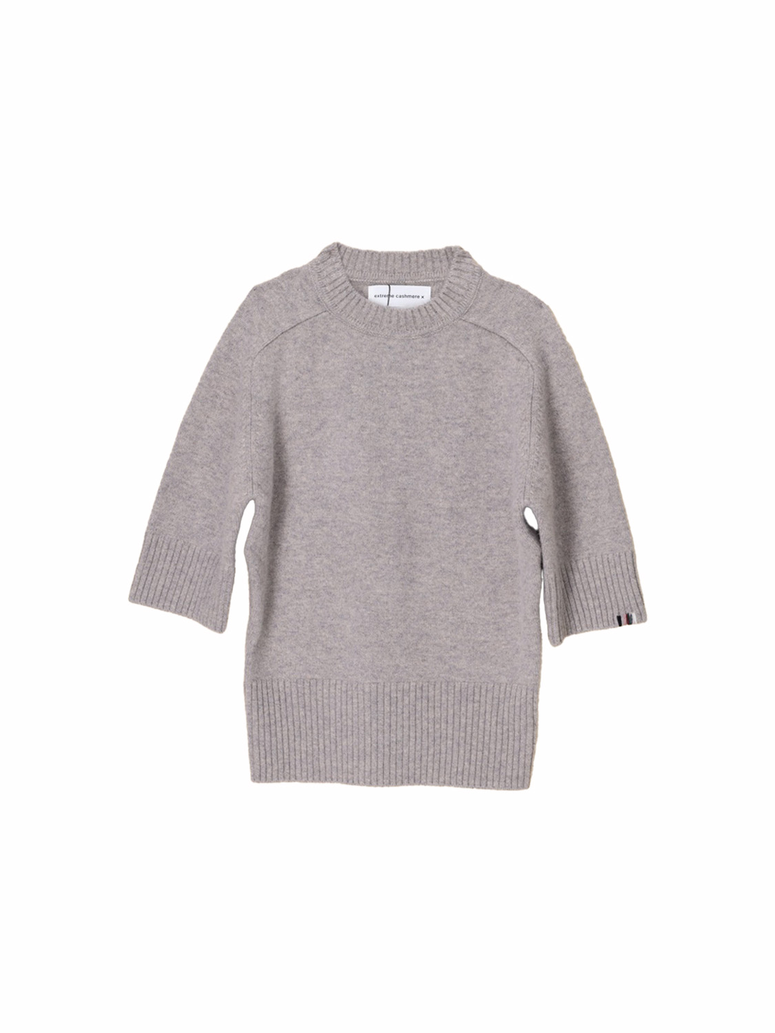 Extreme Cashmere N°374 Lauren – kurzärmliger Pullover aus Cashmere  taupe Taglia unica