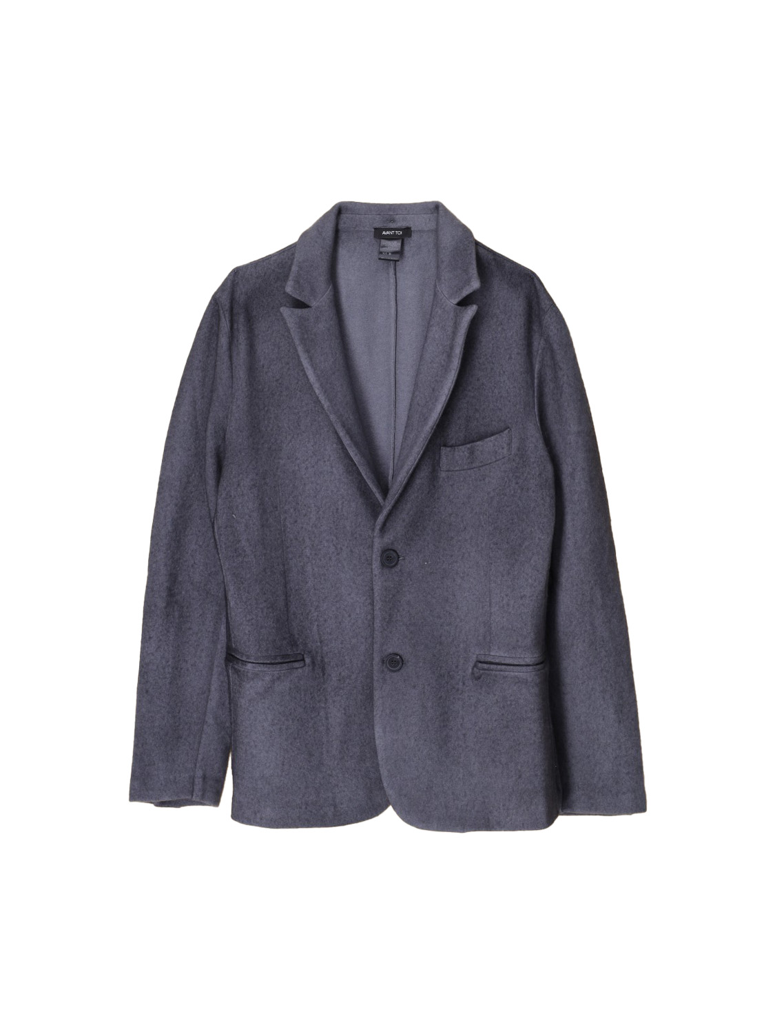 Avant Toi Giacca Lapel jacket made from a merino wool-cashmere mix  grey L