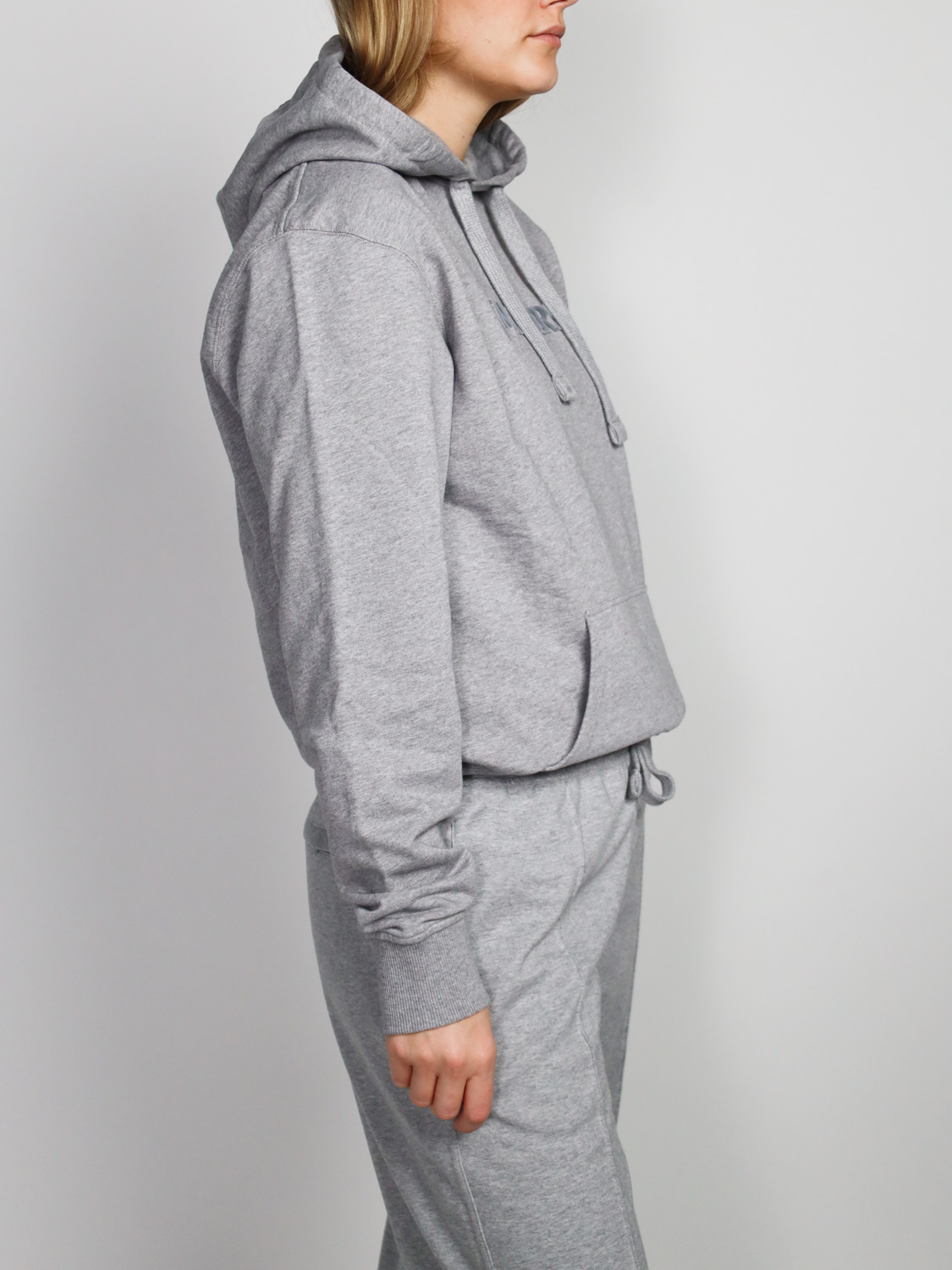 JW Anderson Hooded sweater with logo  grey S