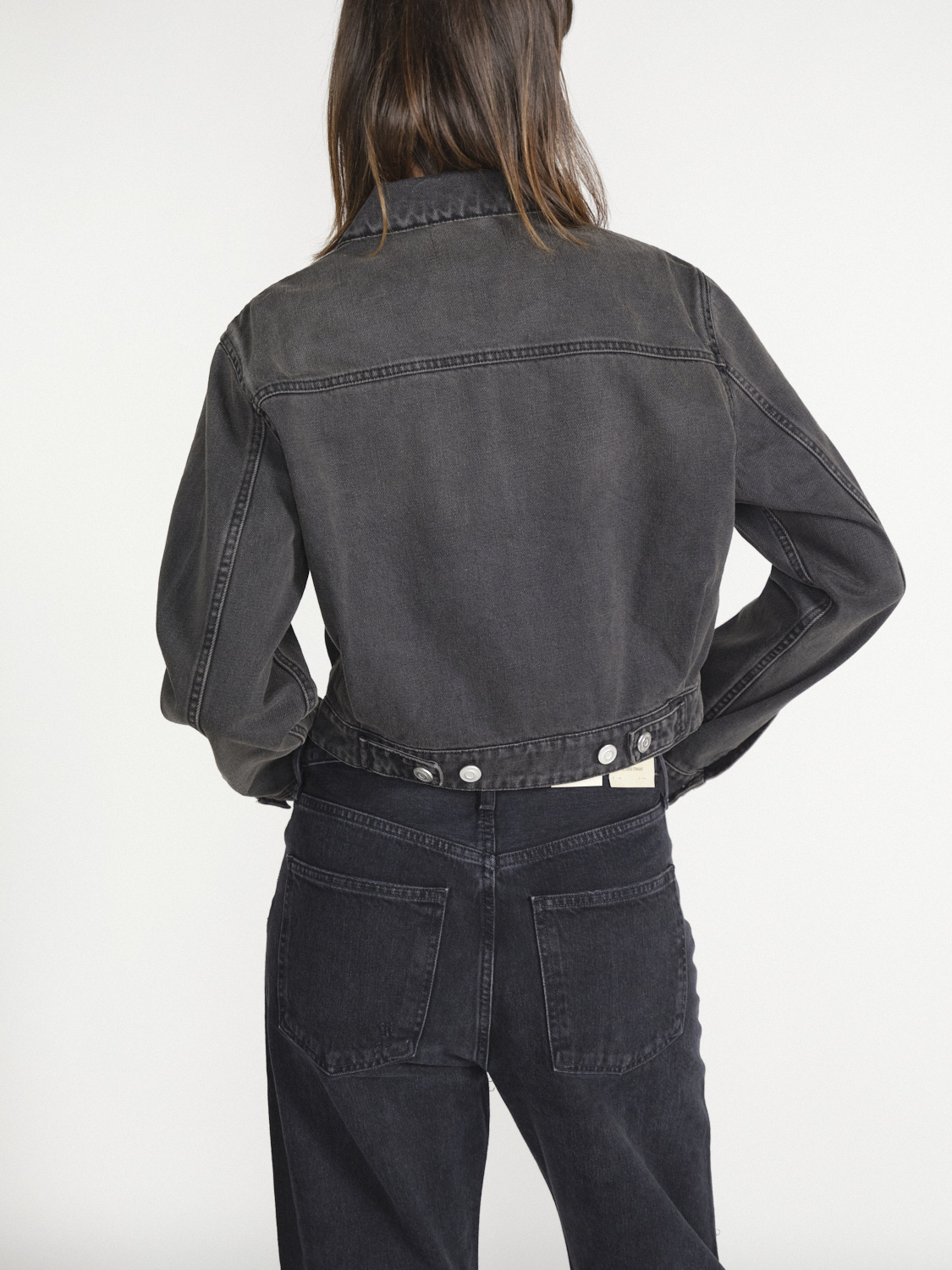 Coperni Jeansjacke mit Brusttasche  gris S