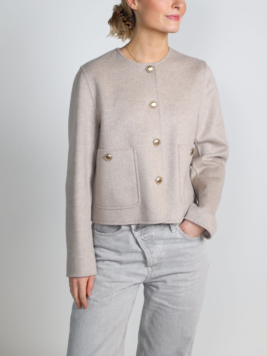 Arma Alains - Short wool jacket   beige 34