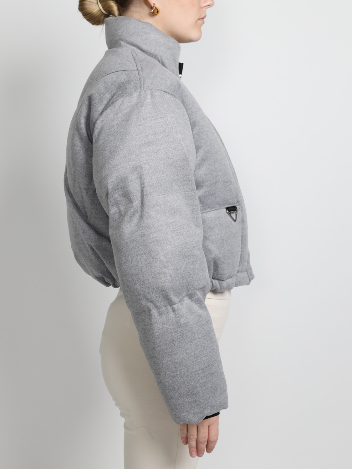 Shoreditch Ski Club Hallie Mae puffer jacket  grey XS