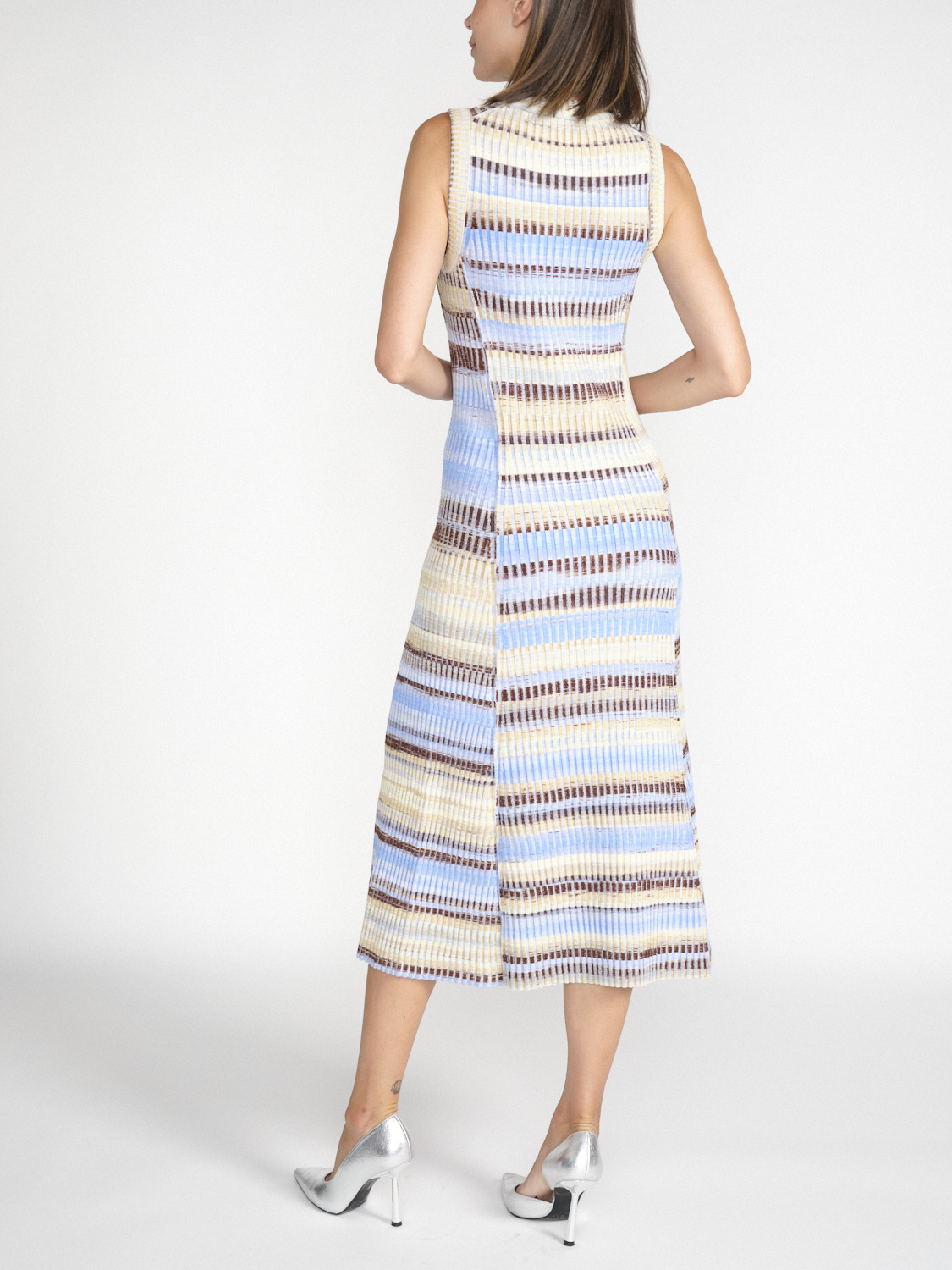 Simkhai Fairfax maxi dress with stripe design  hellblau S