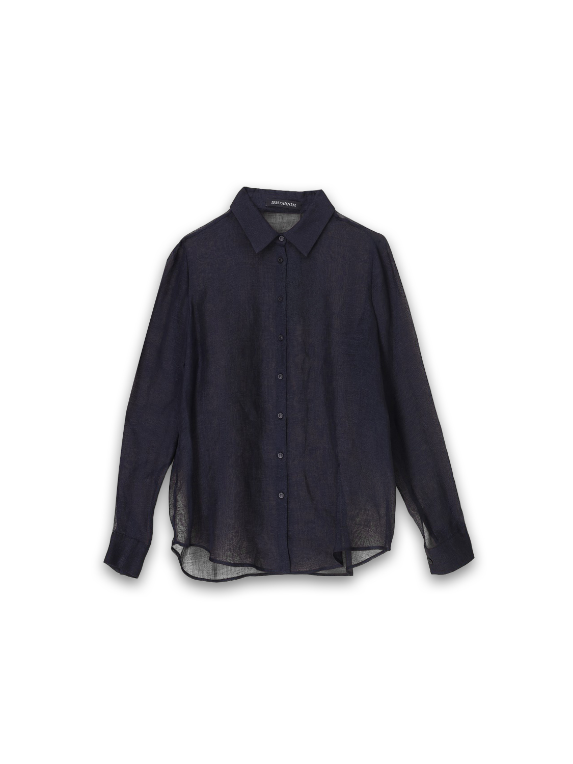 Iris von Arnim Carmen - linen blouse  36 navy