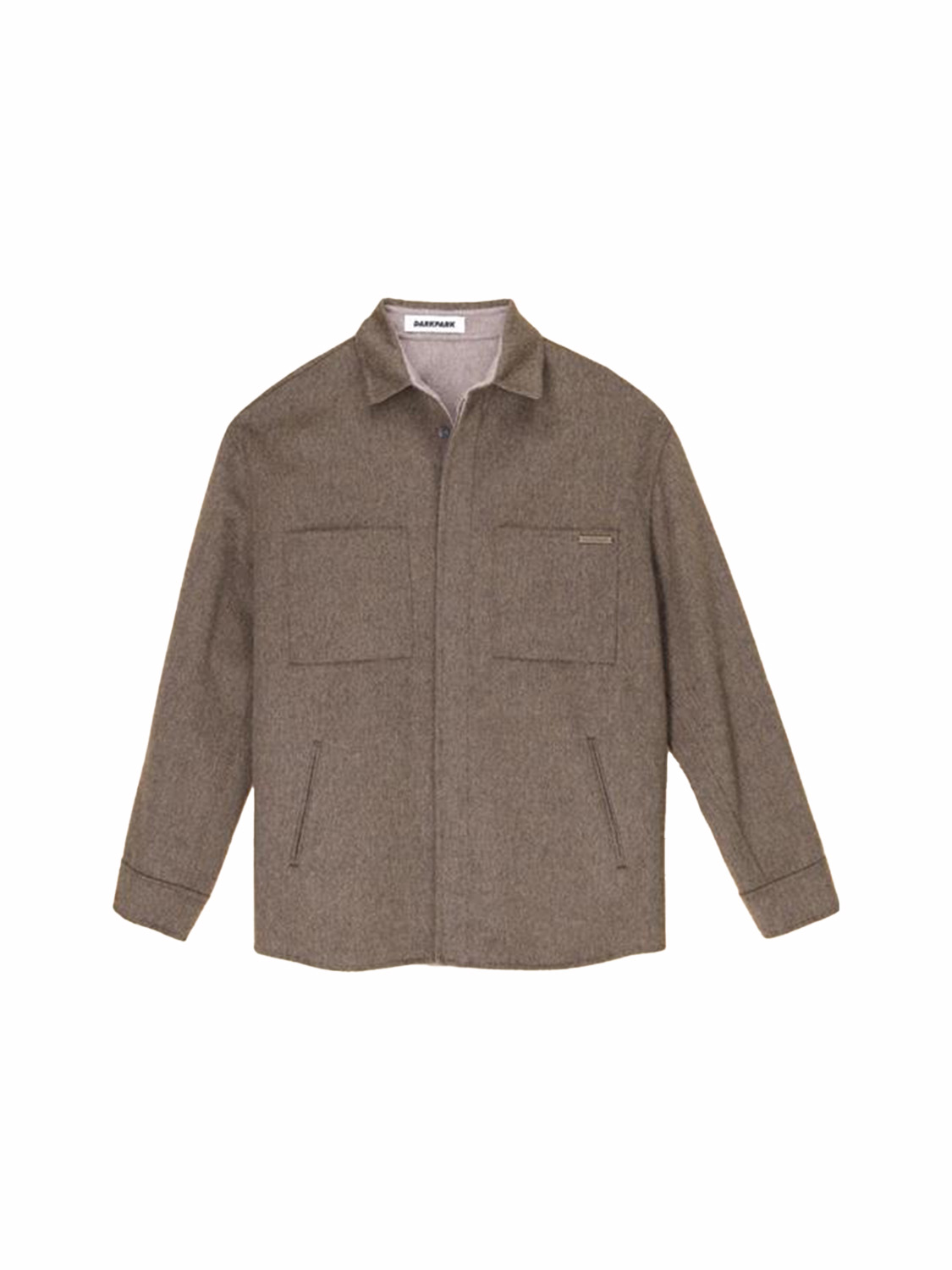 Darkpark Jamie Double Weave jacket made from a cashmere wool blend  khaki M/L