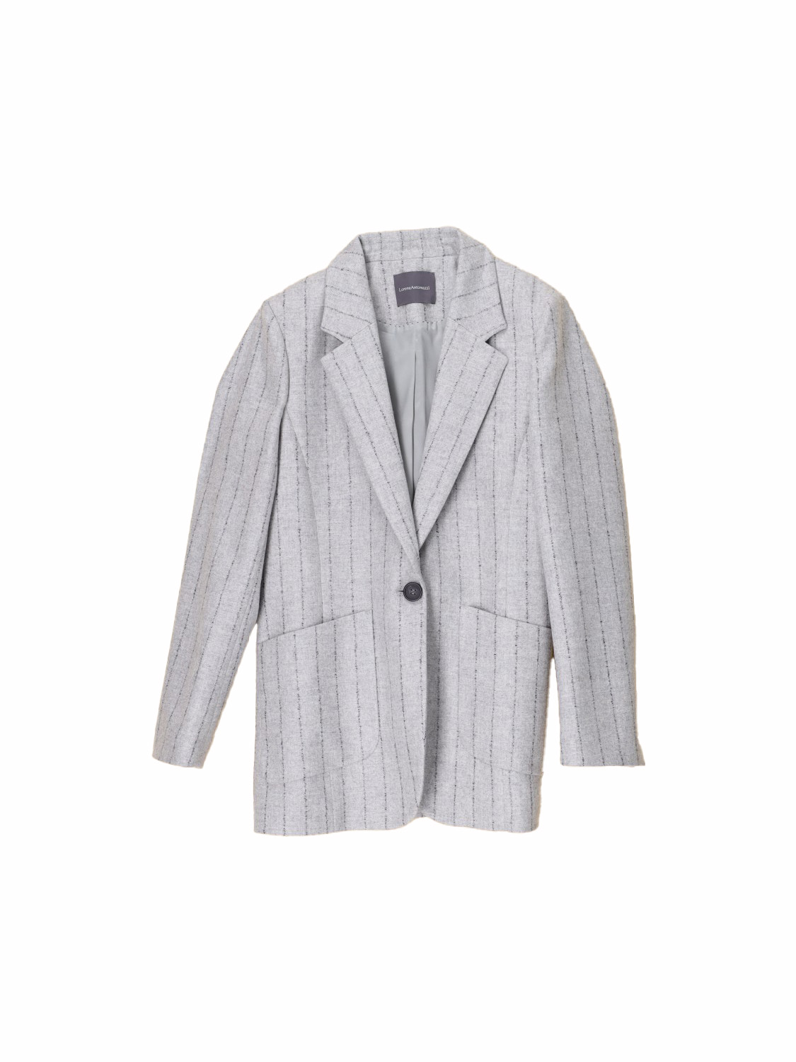 Lorena Antoniazzi Classic blazer made of virgin wool  grey 34