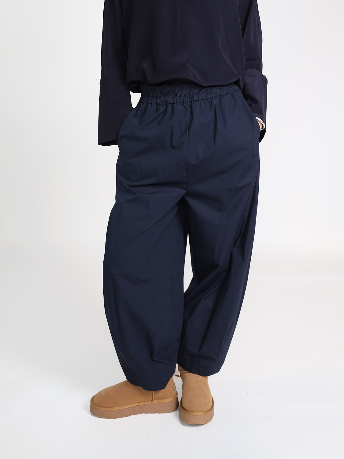 Odeeh Hose aus Baumwolle navy 38