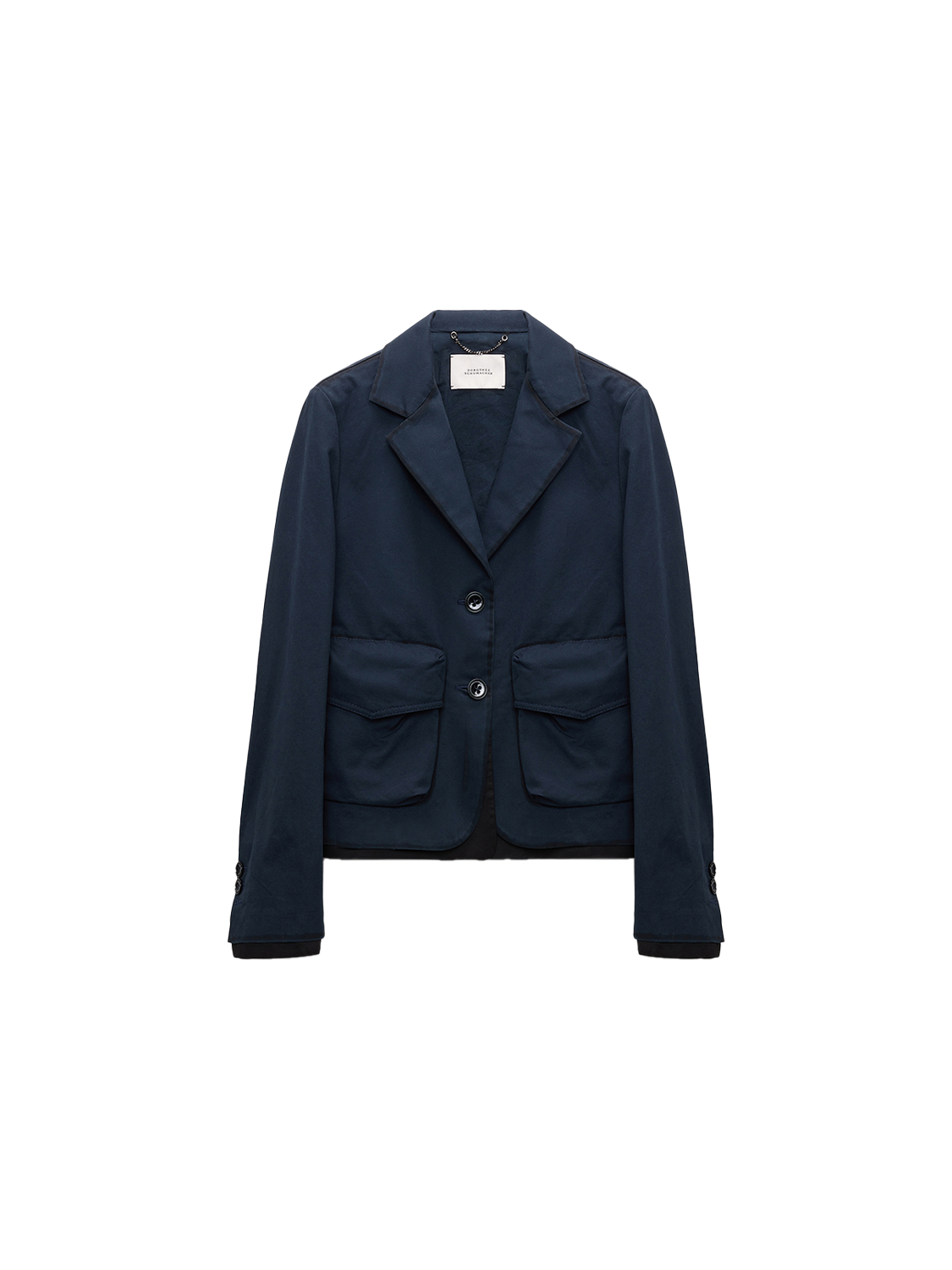 Dorothee Schumacher Perfect Match Jacket -  Kurzer Blazer aus Baumwolle   marine XS