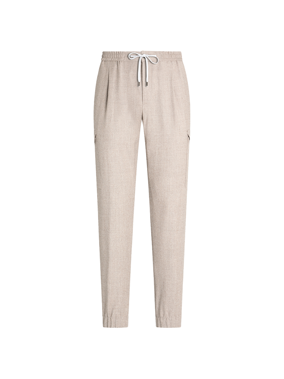 Soft fit trousers made from a virgin wool and silk mix 
