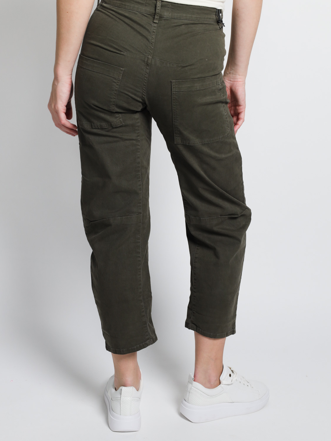 Nili Lotan Emerson Pant – cotton trousers with a loose fit  khaki 40