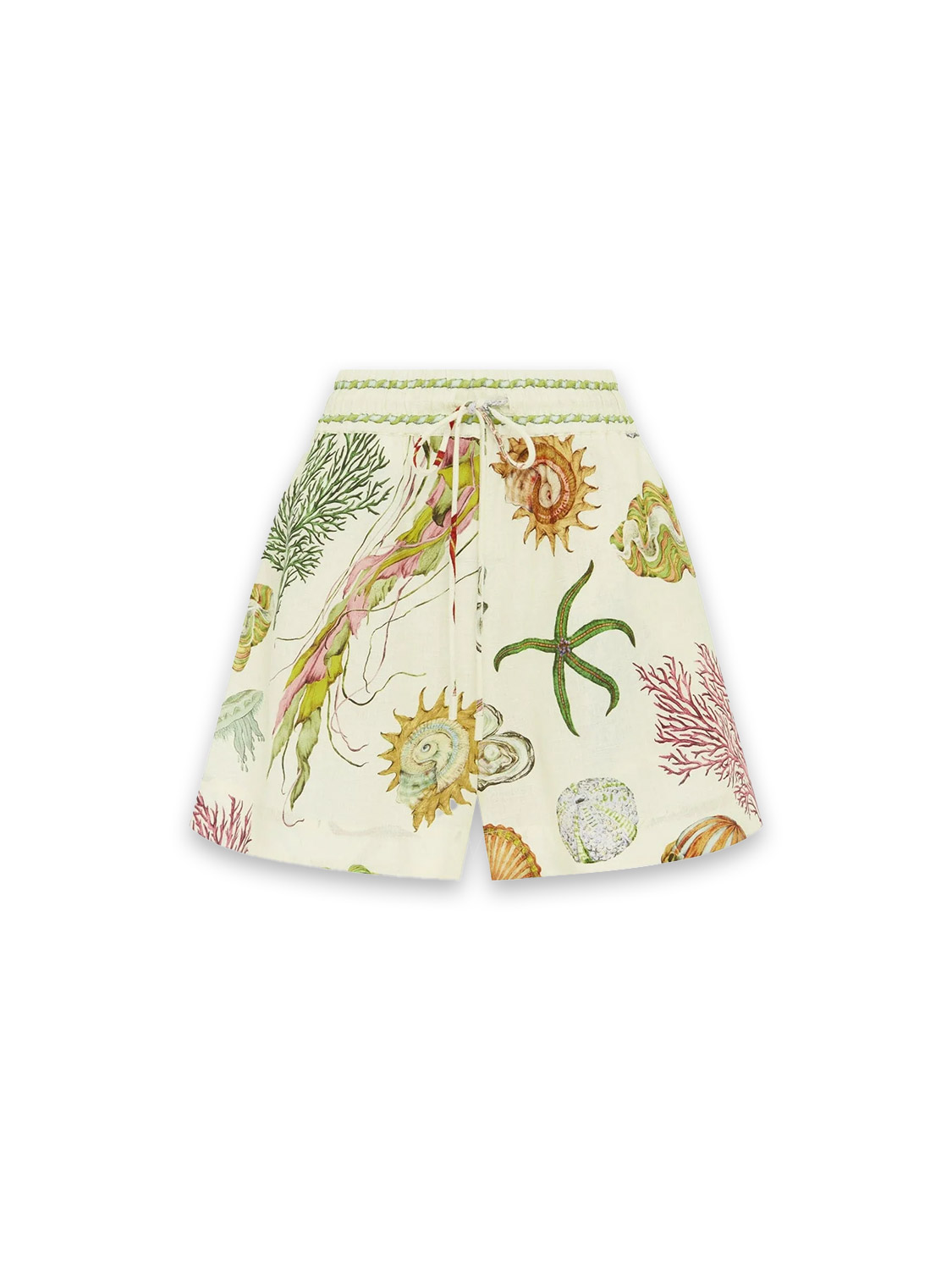 Alemais Sea - Shorts mit Meeres-Muster 36 weiß