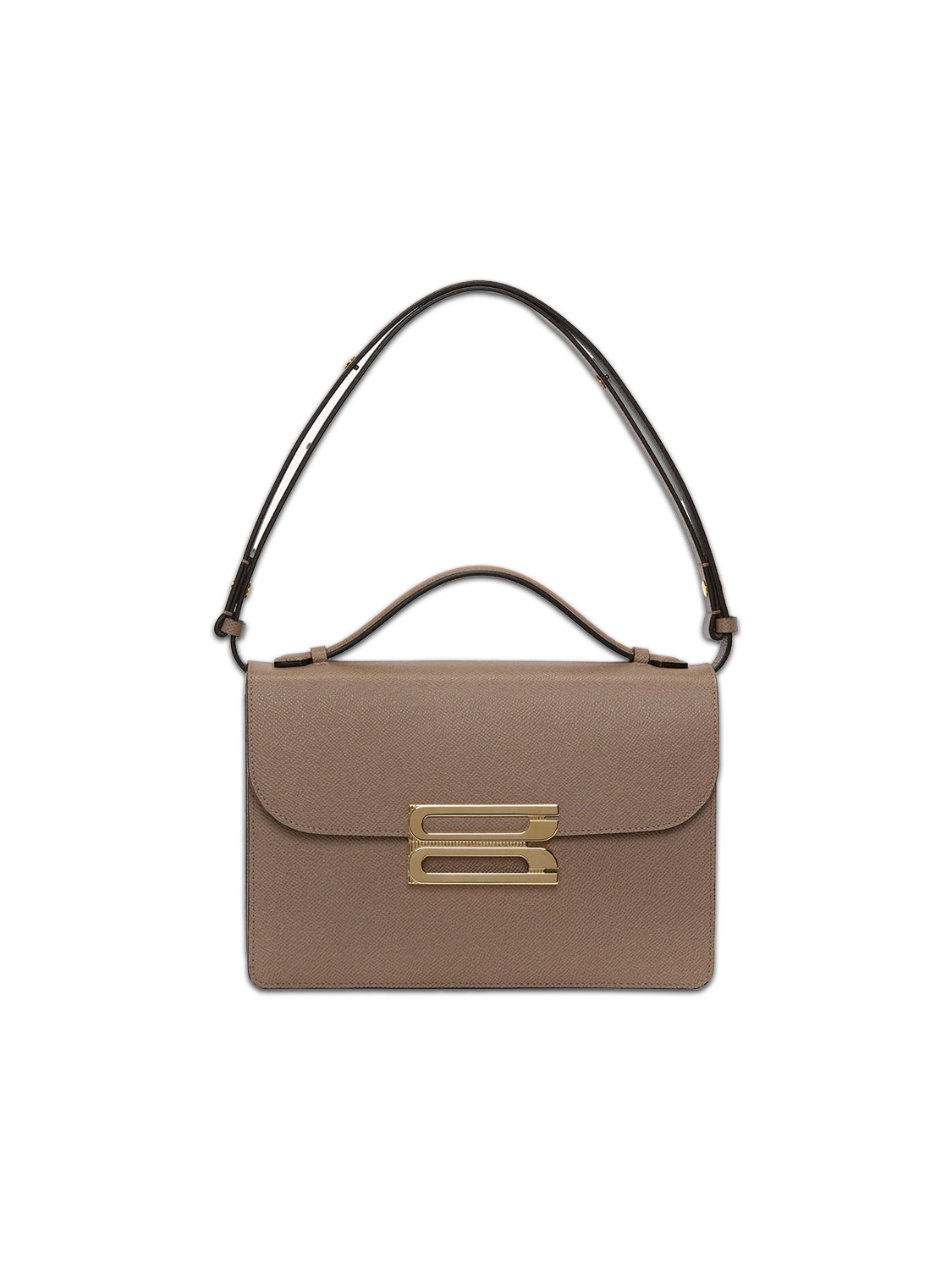 Victoria Beckham The Dorian – Schultertasche aus Leder   taupe Taglia unica