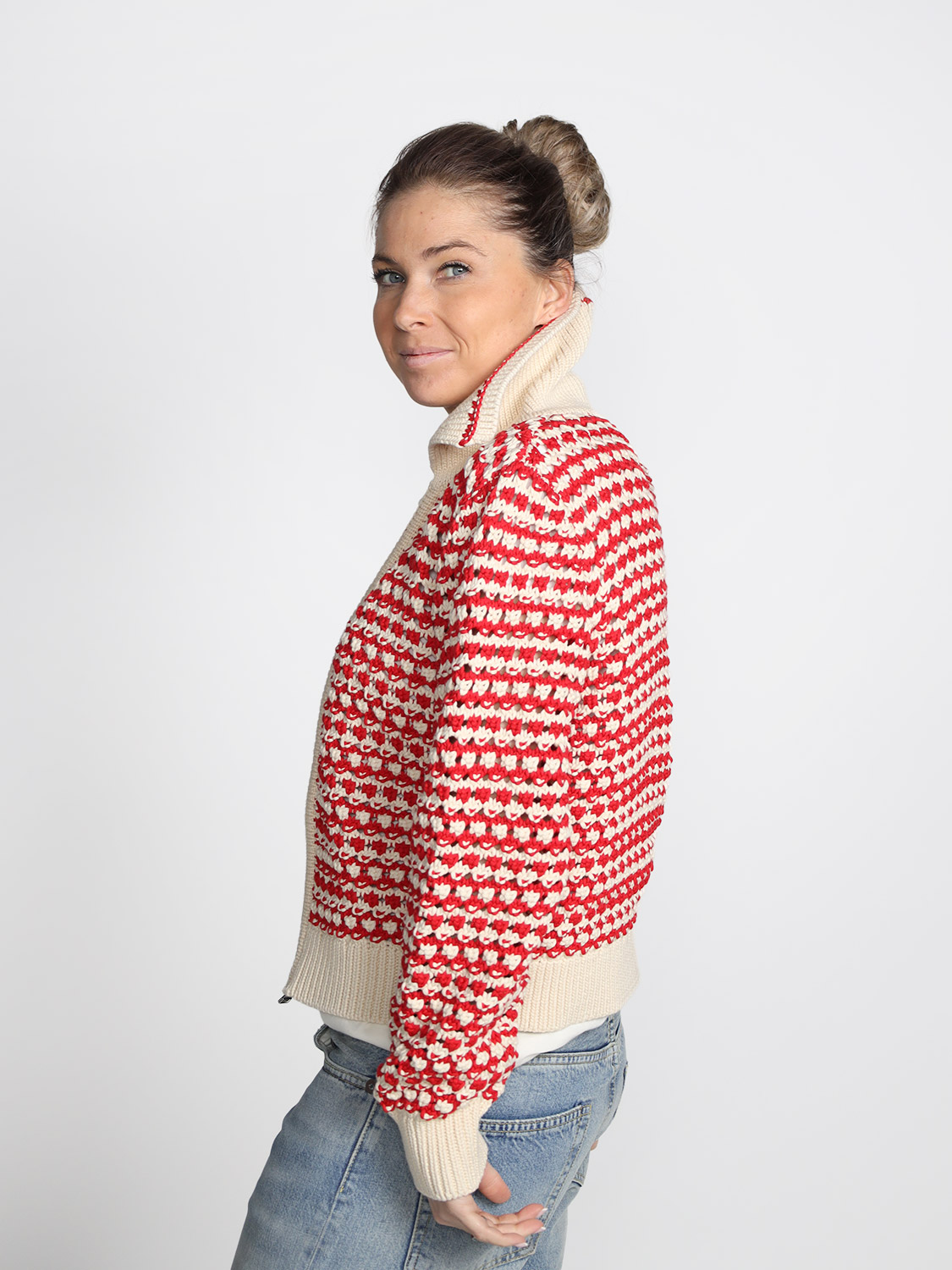 Guest in Residence Kirby -  Grobstrick-Jacke red XS