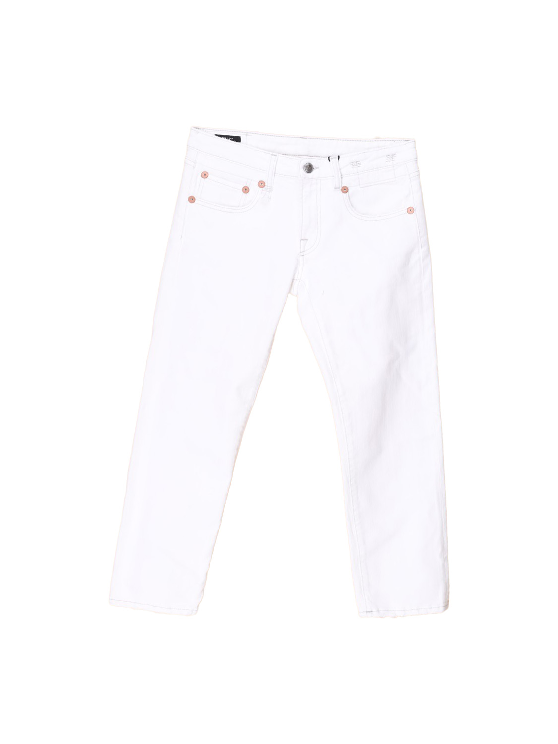 R13 Boy Straight – Low-Waist Jeans   white 28