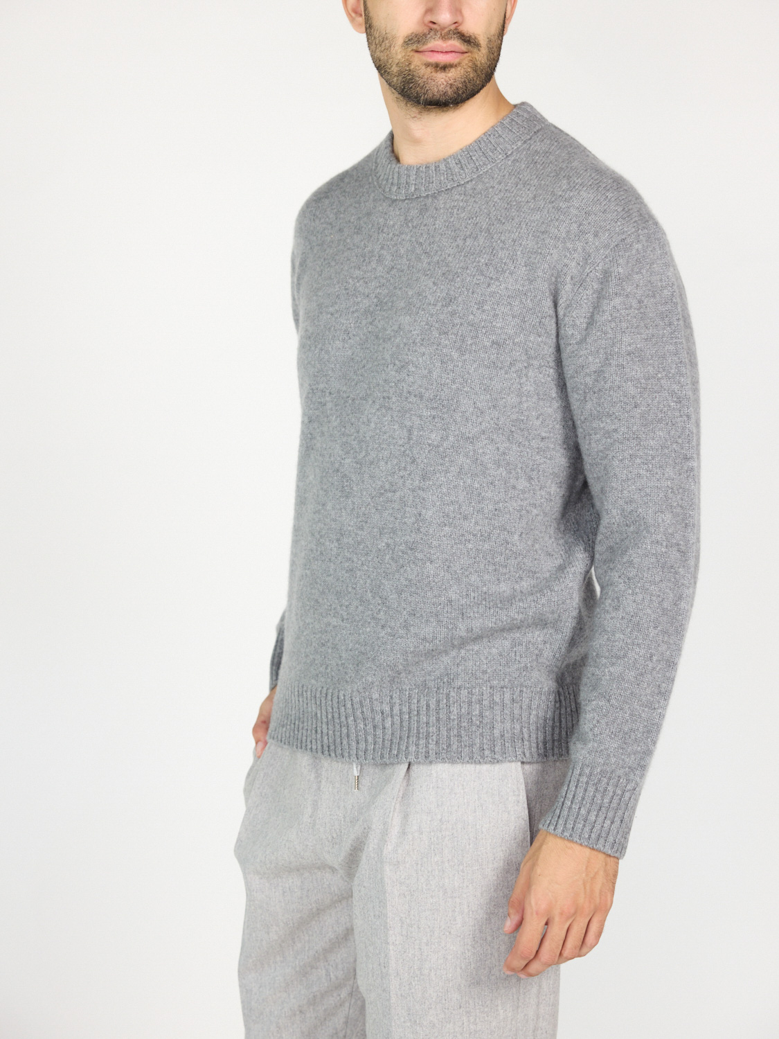 Frame Lockerer Cashmere Pullover 	  gris S