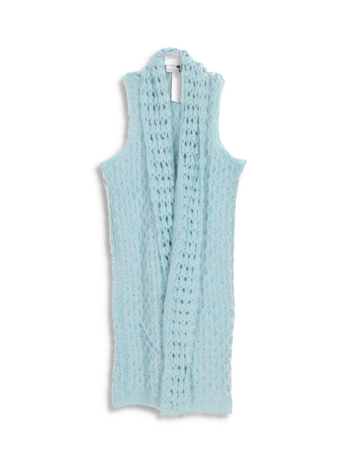 Letanne Gia - knitted vest in silk-mohair blend mint One