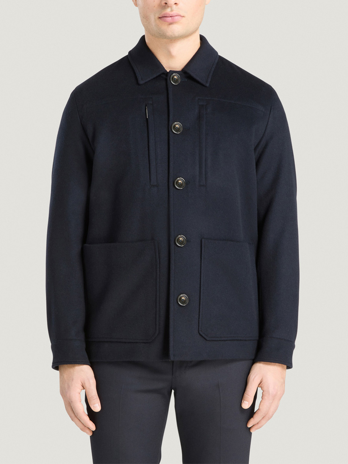 PT Torino Jacket made of wool and cashmere mix  marine 50