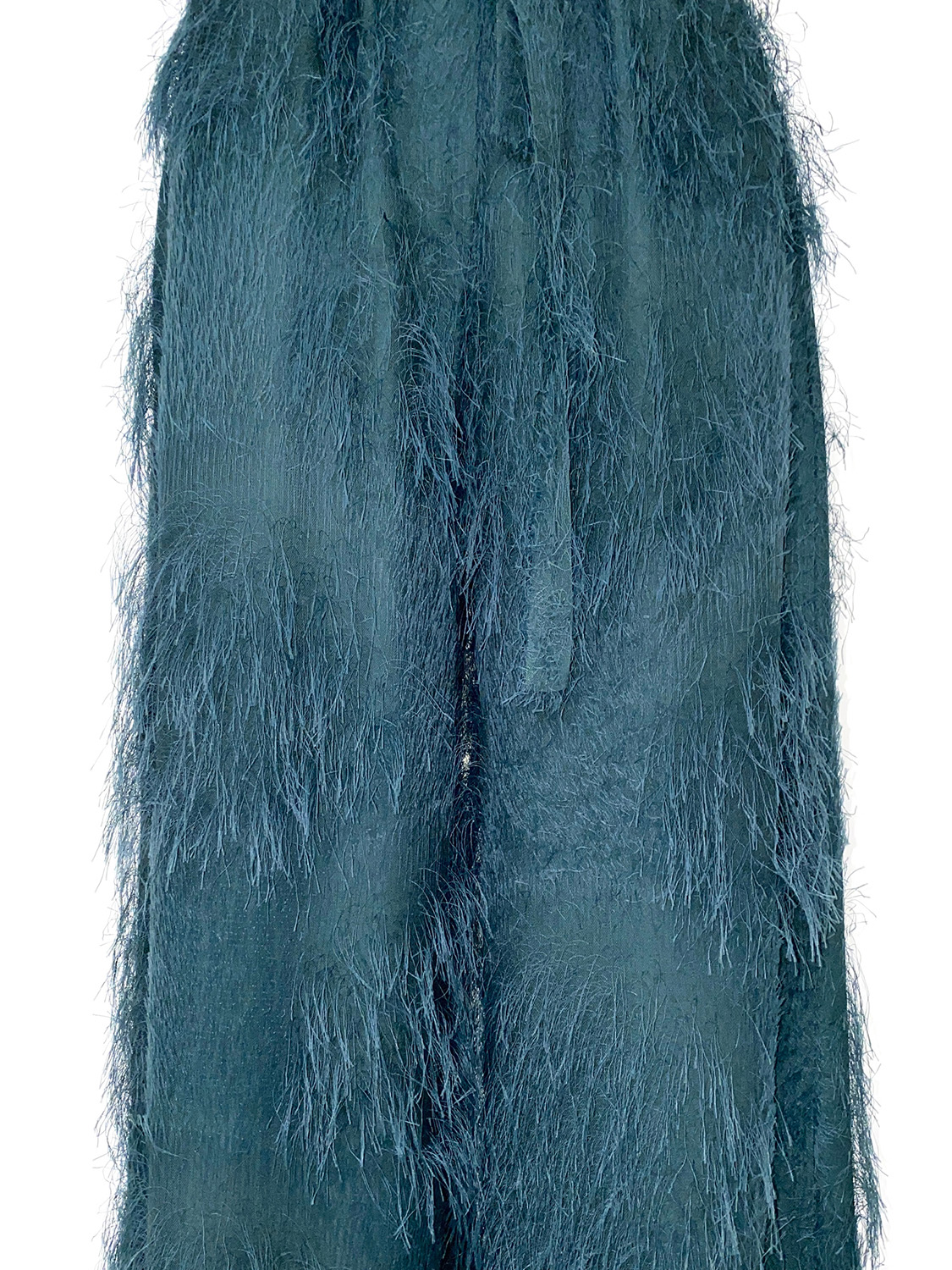 Odeeh Wide pants with fringe details   petrol 34