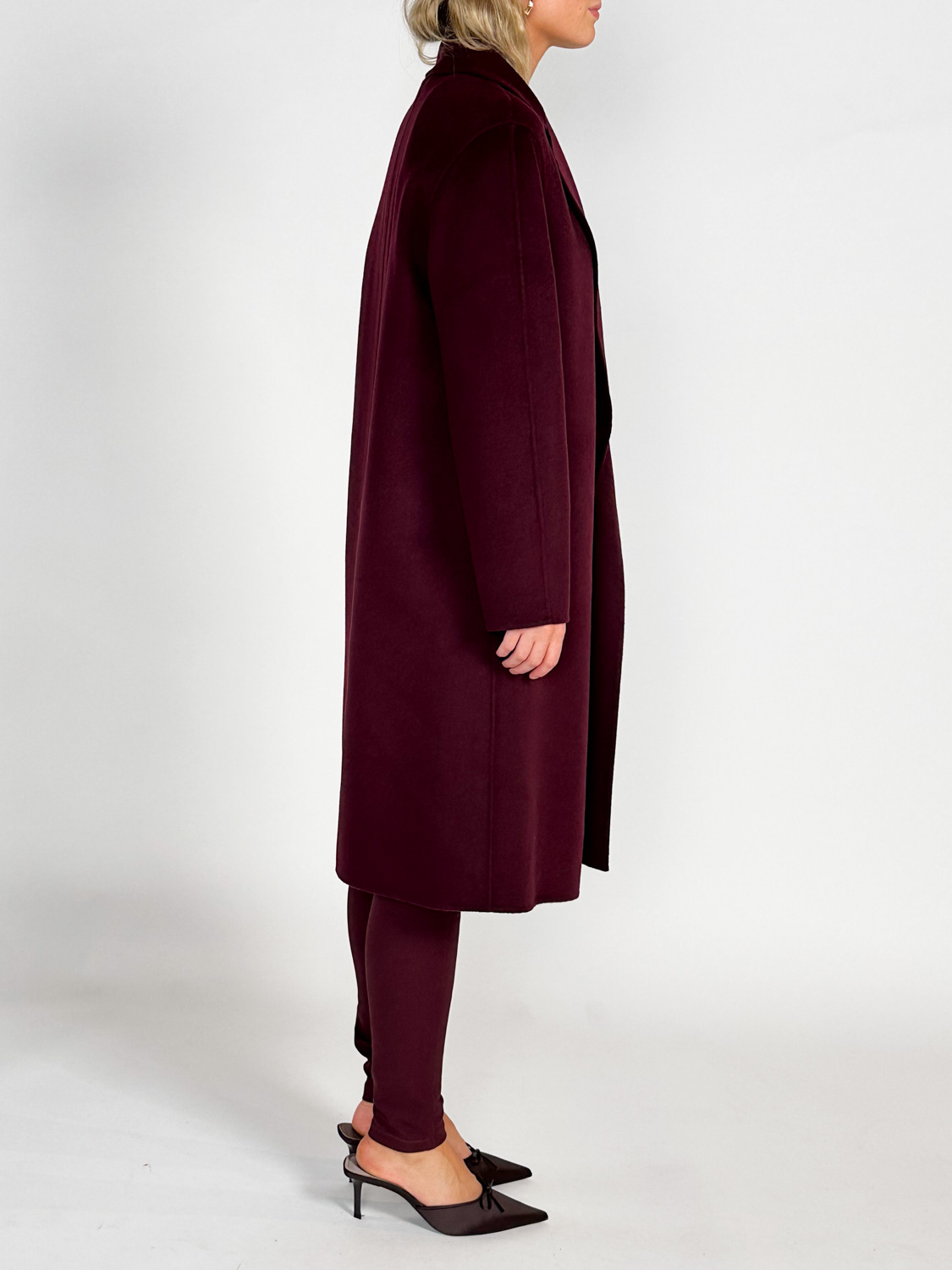 Joseph Cenda - coat in double-faced cashmere  bordeaux  36