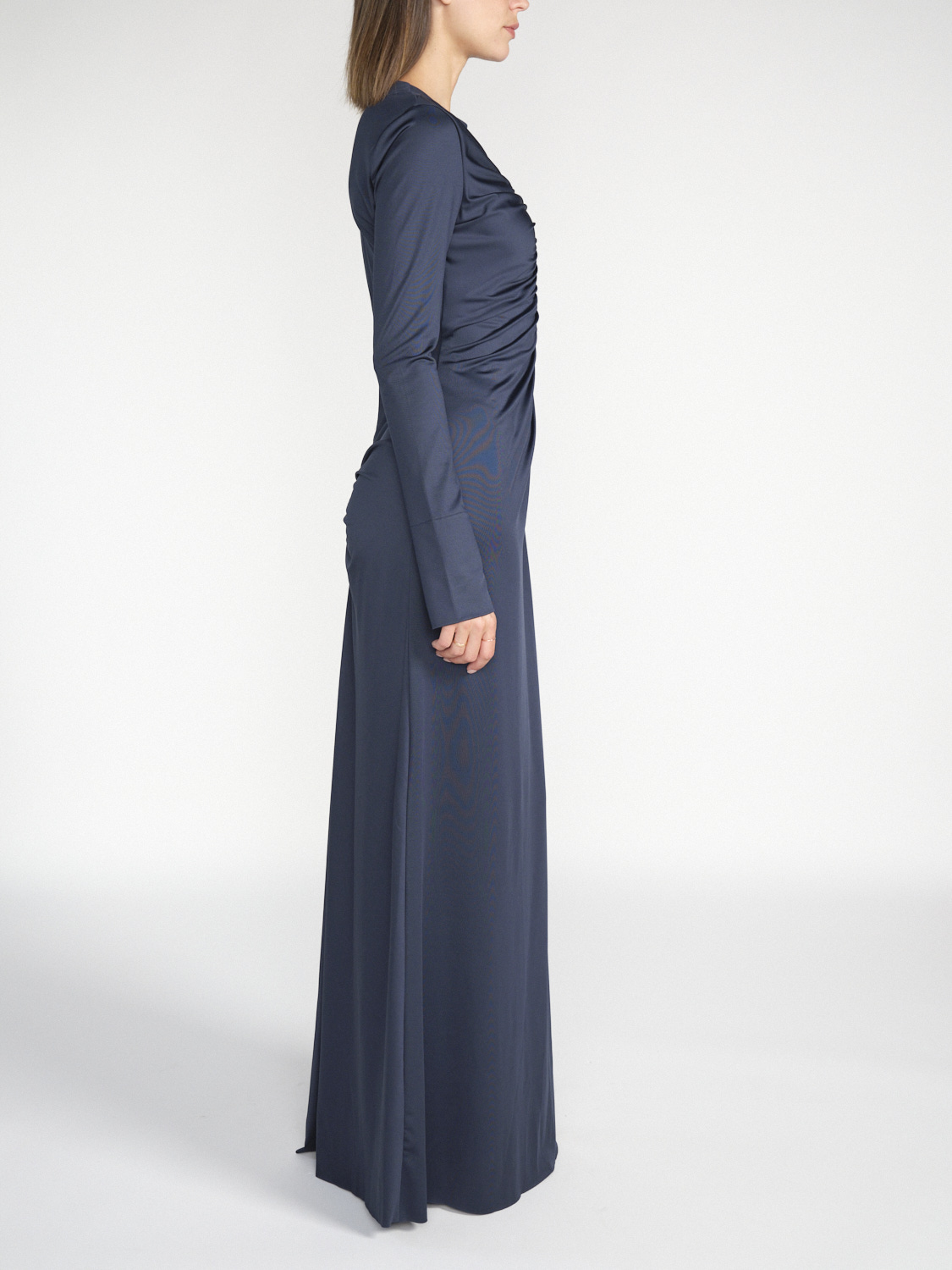 Victoria Beckham Maxikleid aus Jersey-Stretch marine 40