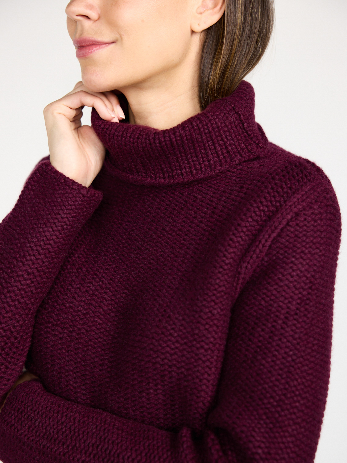 Antonia Zander Madita turtleneck sweater  bordeaux  XS