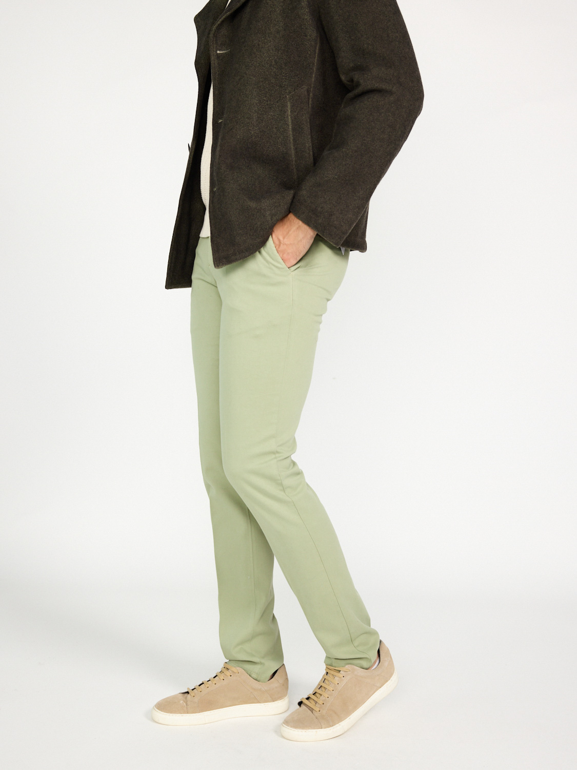 PT Torino Cotton chino style trousers  hellgrün 52