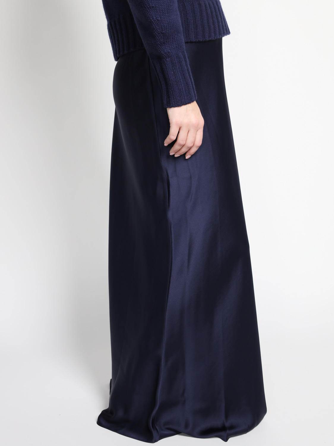 Simkhai Kiri - Satin maxi skirt    marine 34