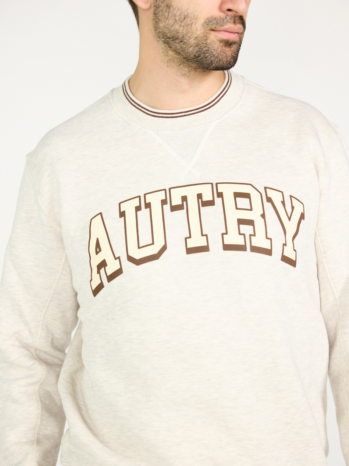 Autry Sweatshirt aus compact jersey white M