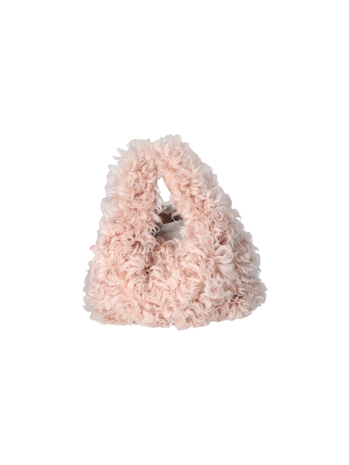 Blancha Shearling Small – Felltasche   rosa Taille unique