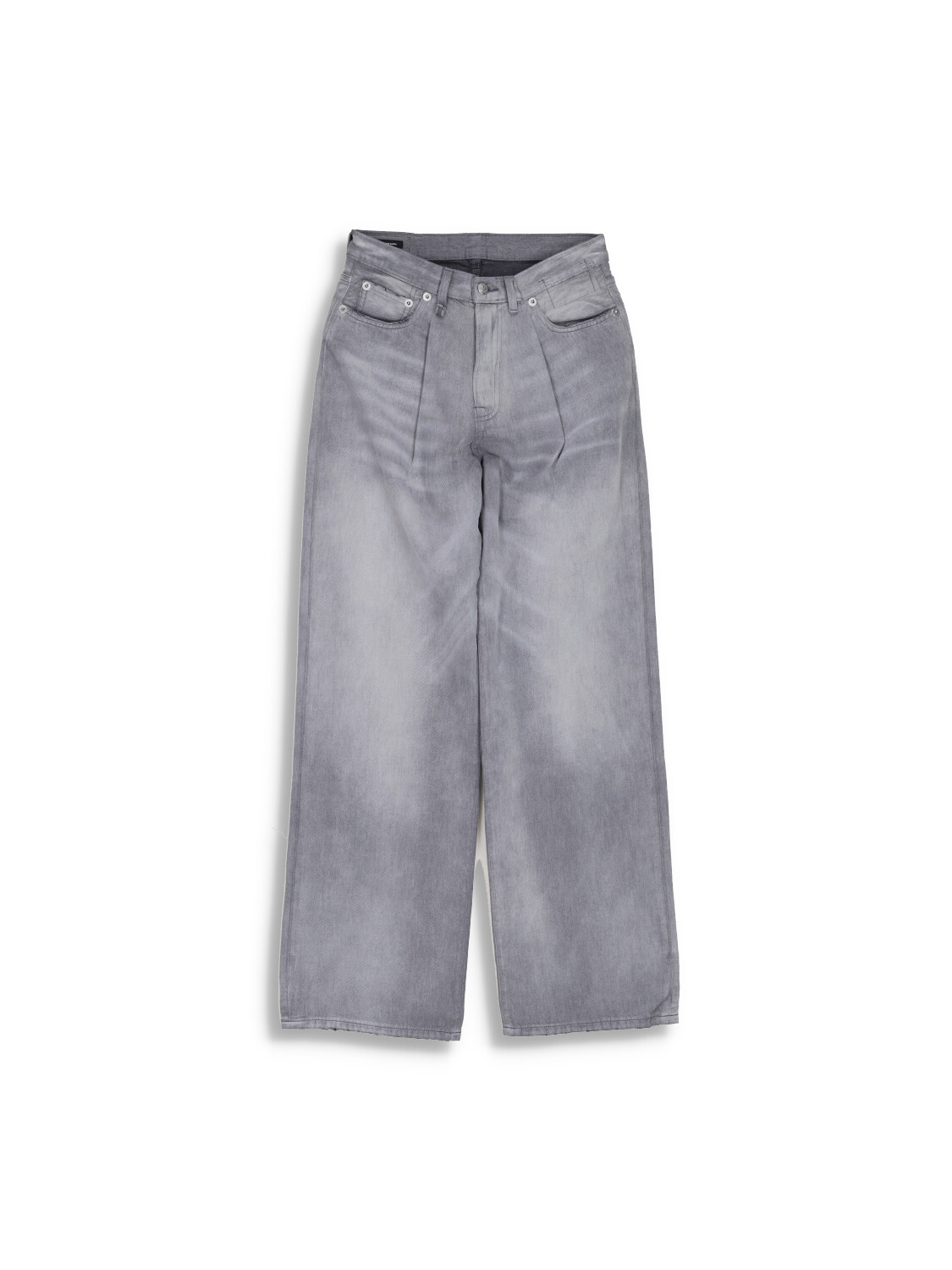 R13 Damon - Jeans trousers with pleat and flared leg grey 26