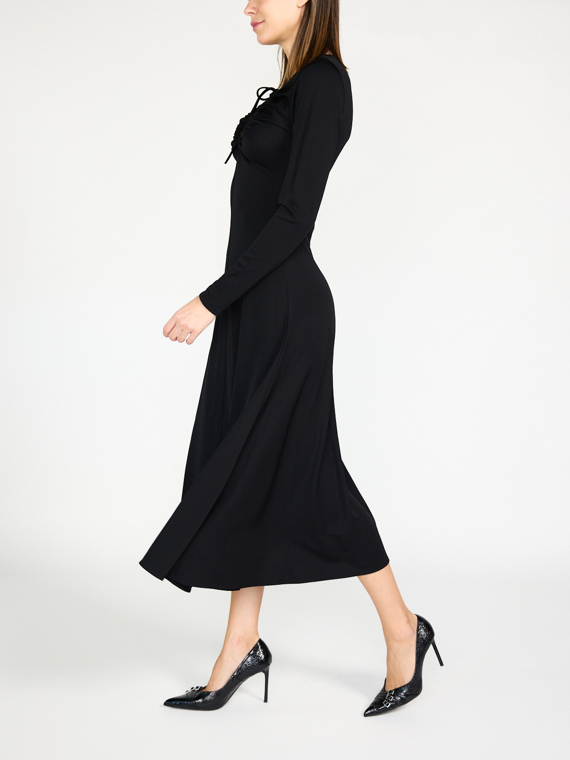 By Malene Birger Deija – Maxikleid aus Tech-Stoff   schwarz XS