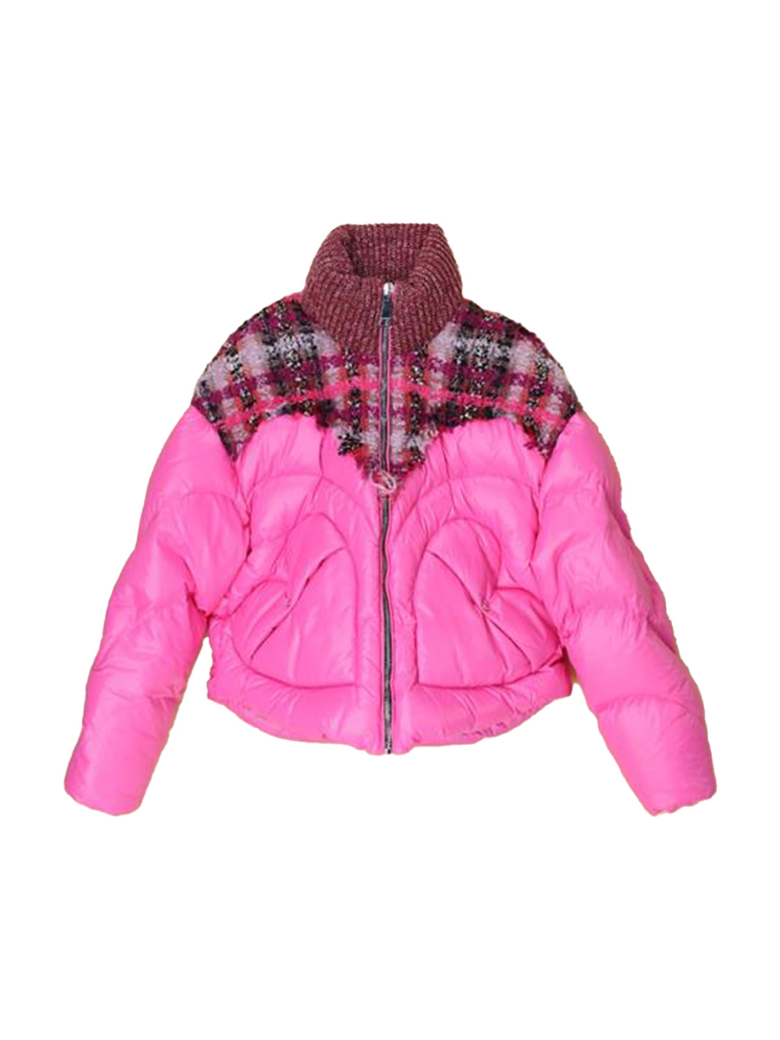 khrisjoy Corazon jacket with tweed details  pink One Size