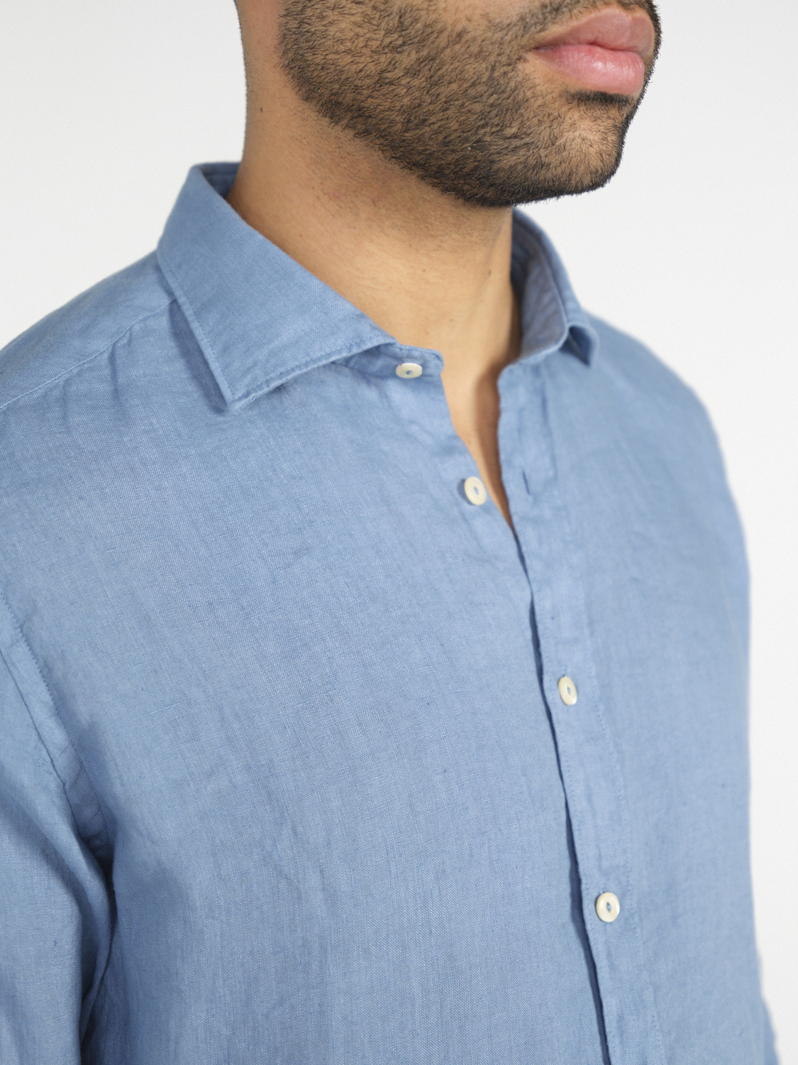 Tintoria Mattei 954 Linen shirt  blue M