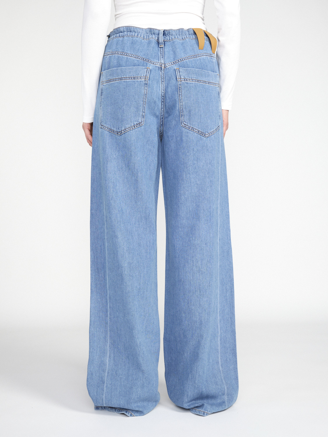 Darkpark Iris Paper Denim – wide leg denim made from a cotton mix  blue 27