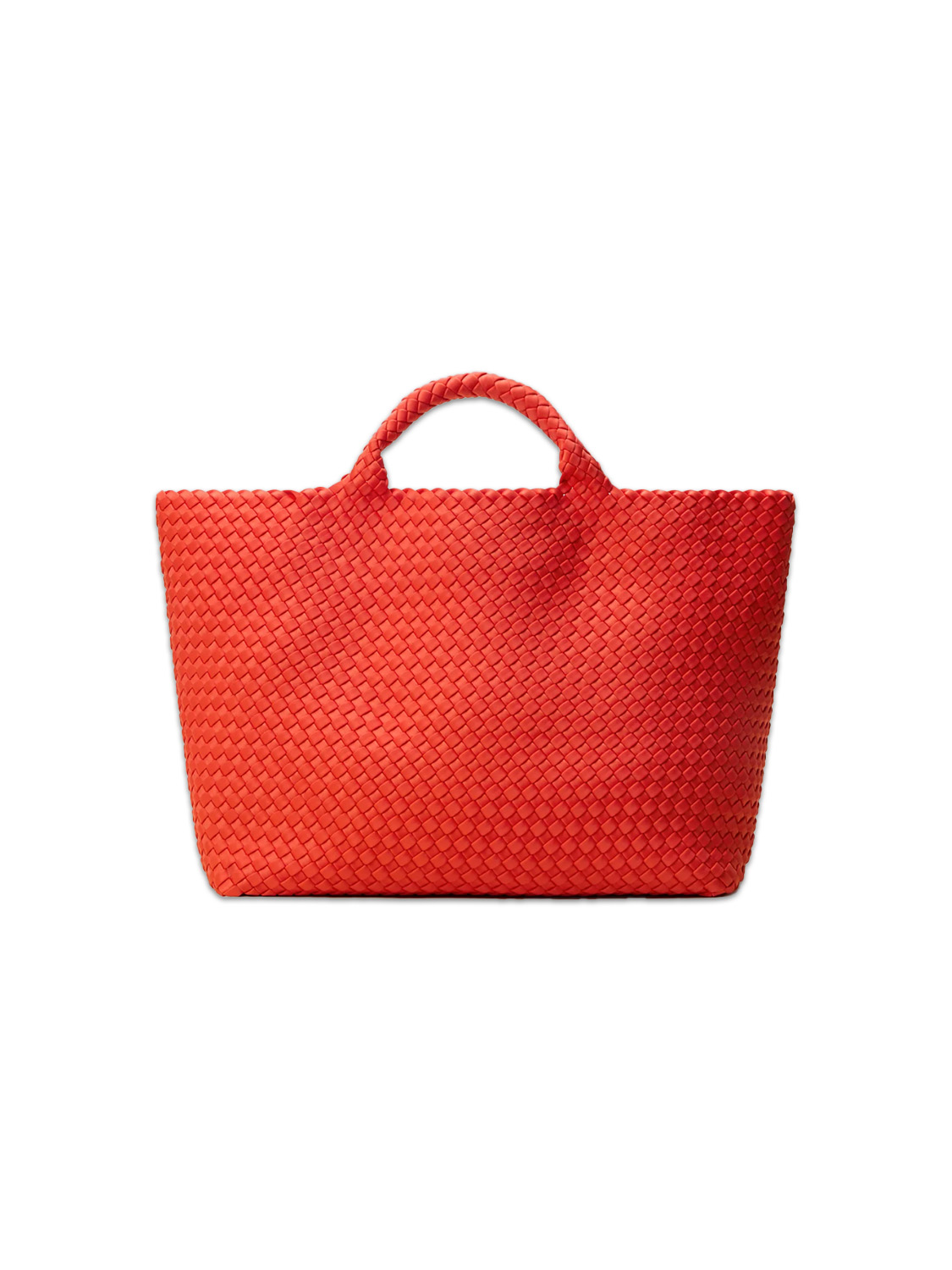 Naghedi St. Barths Large Tote - Braided Bag  orange One Size