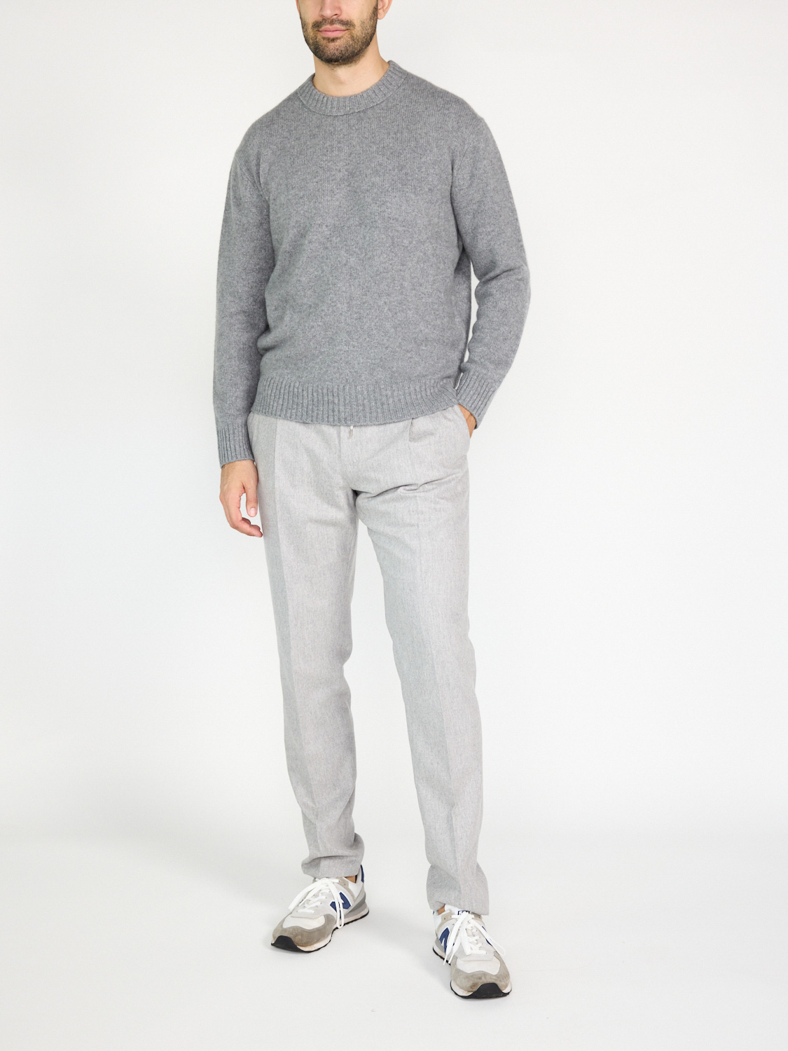 Frame Lockerer Cashmere Pullover 	  grigio S