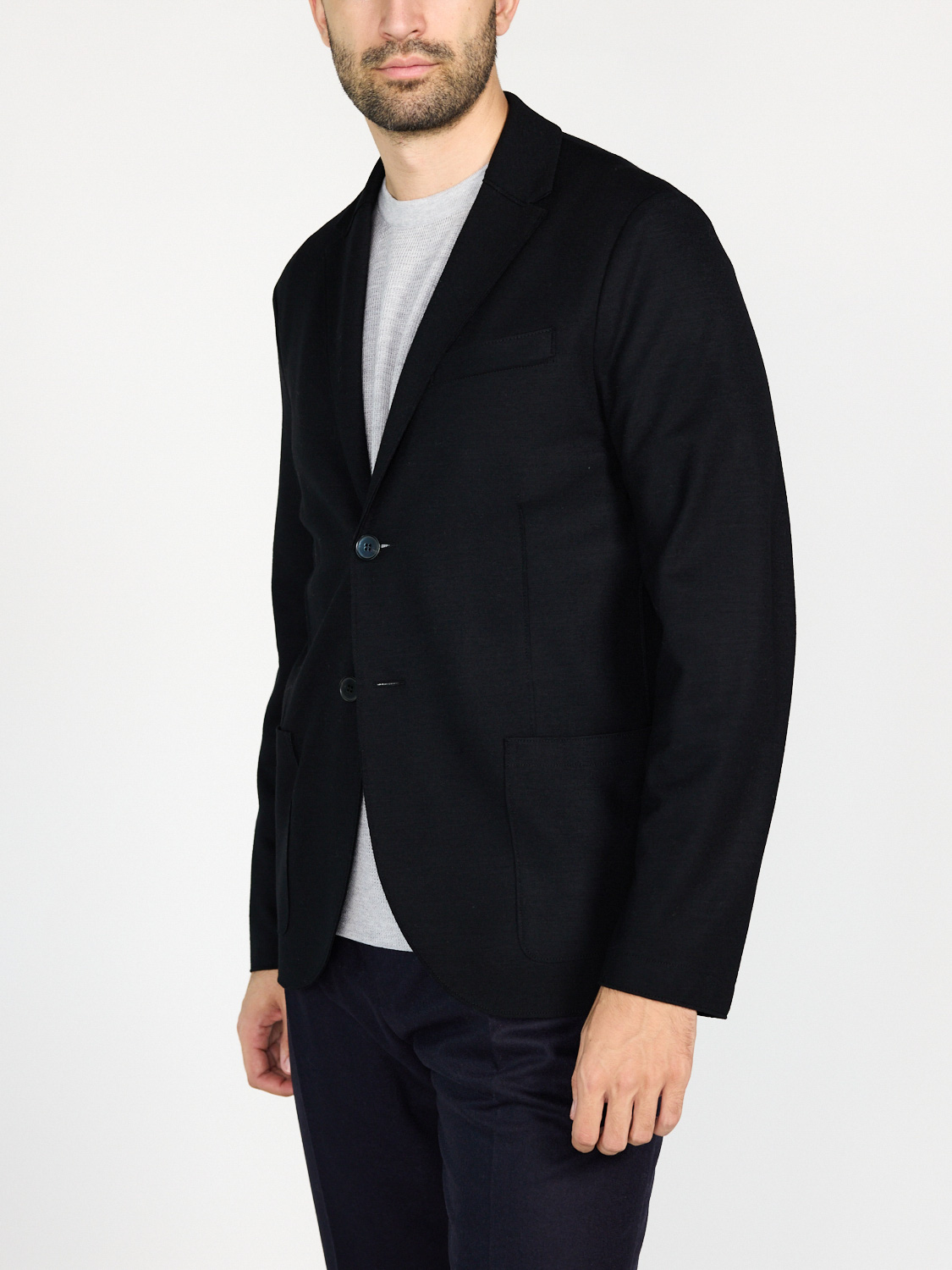 Harris Wharf London Men 2b Blazer schwarz 48