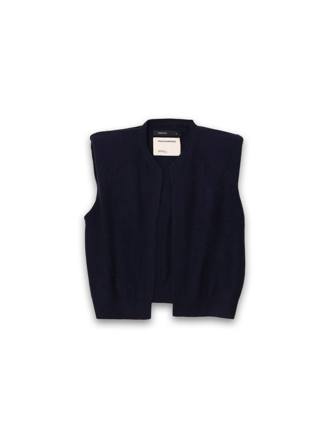 Sleeveless cashmere vest 