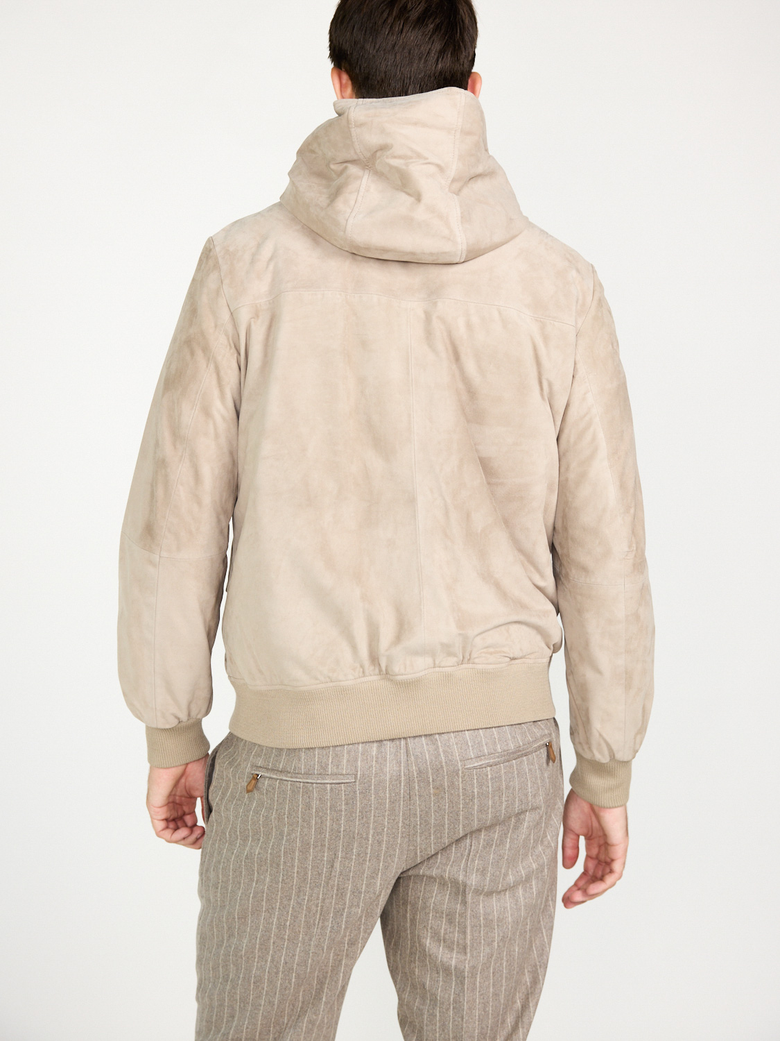 Arma Gohar – Gefütterte Jacke aus Lammleder   crema 48