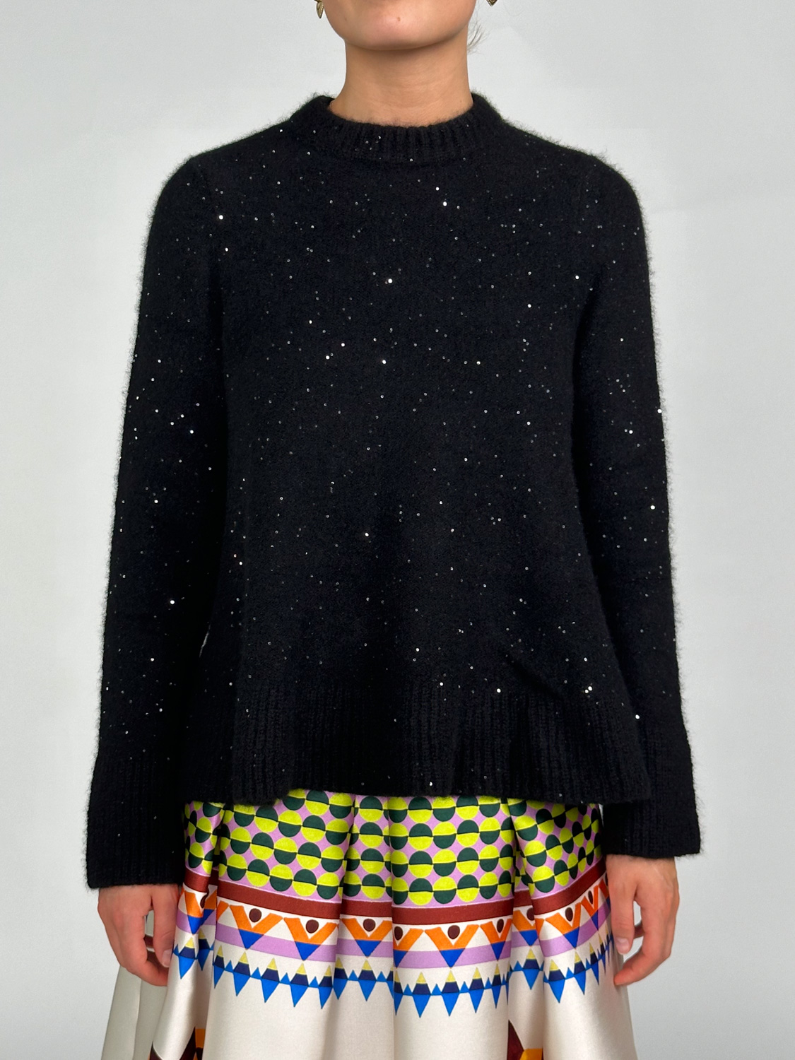 LU Ren Arabella - Pullover mit Pailletten-Details negro XS