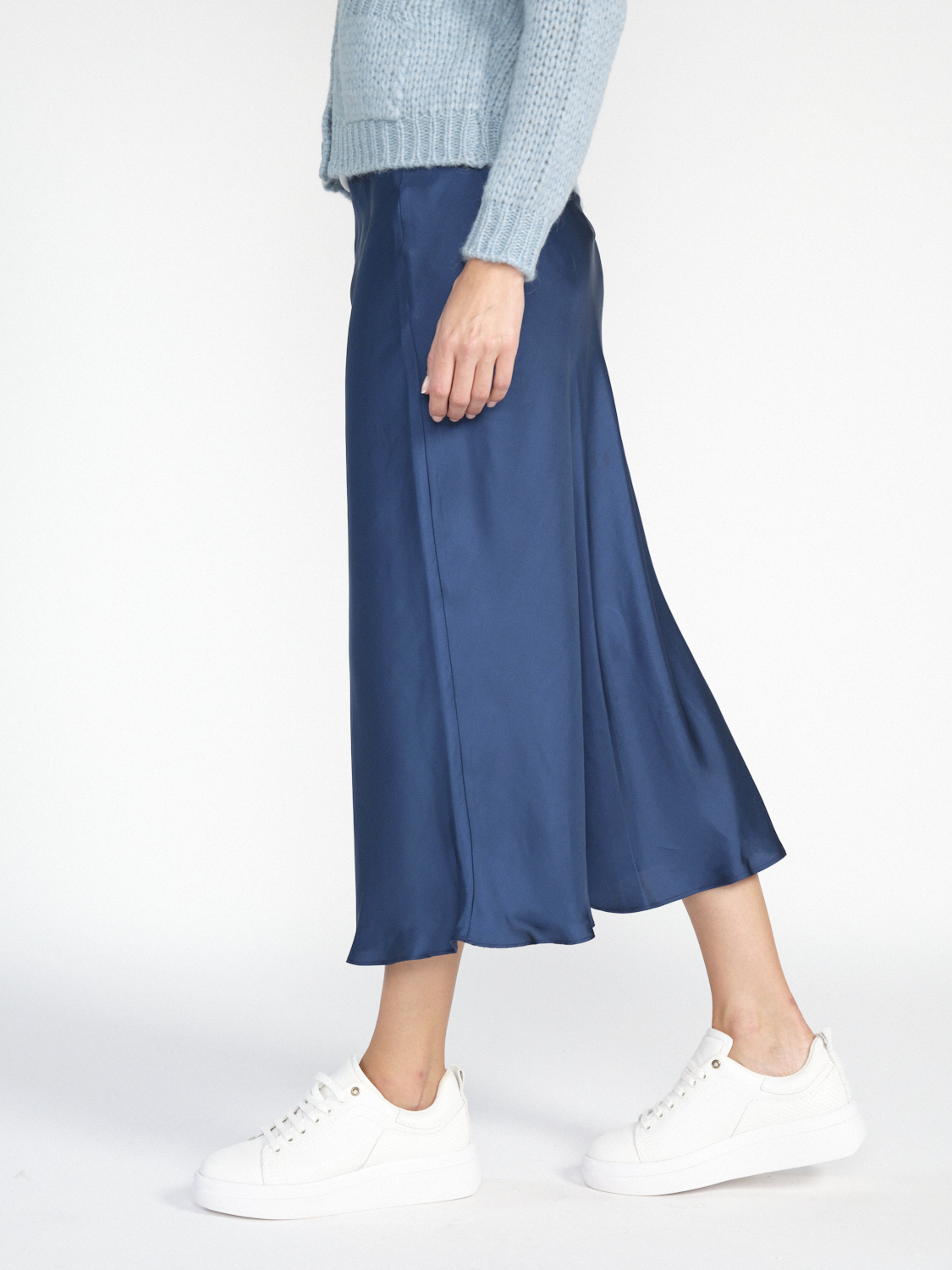 SIYU Lisos Seda skirt made of viscose  blue 36