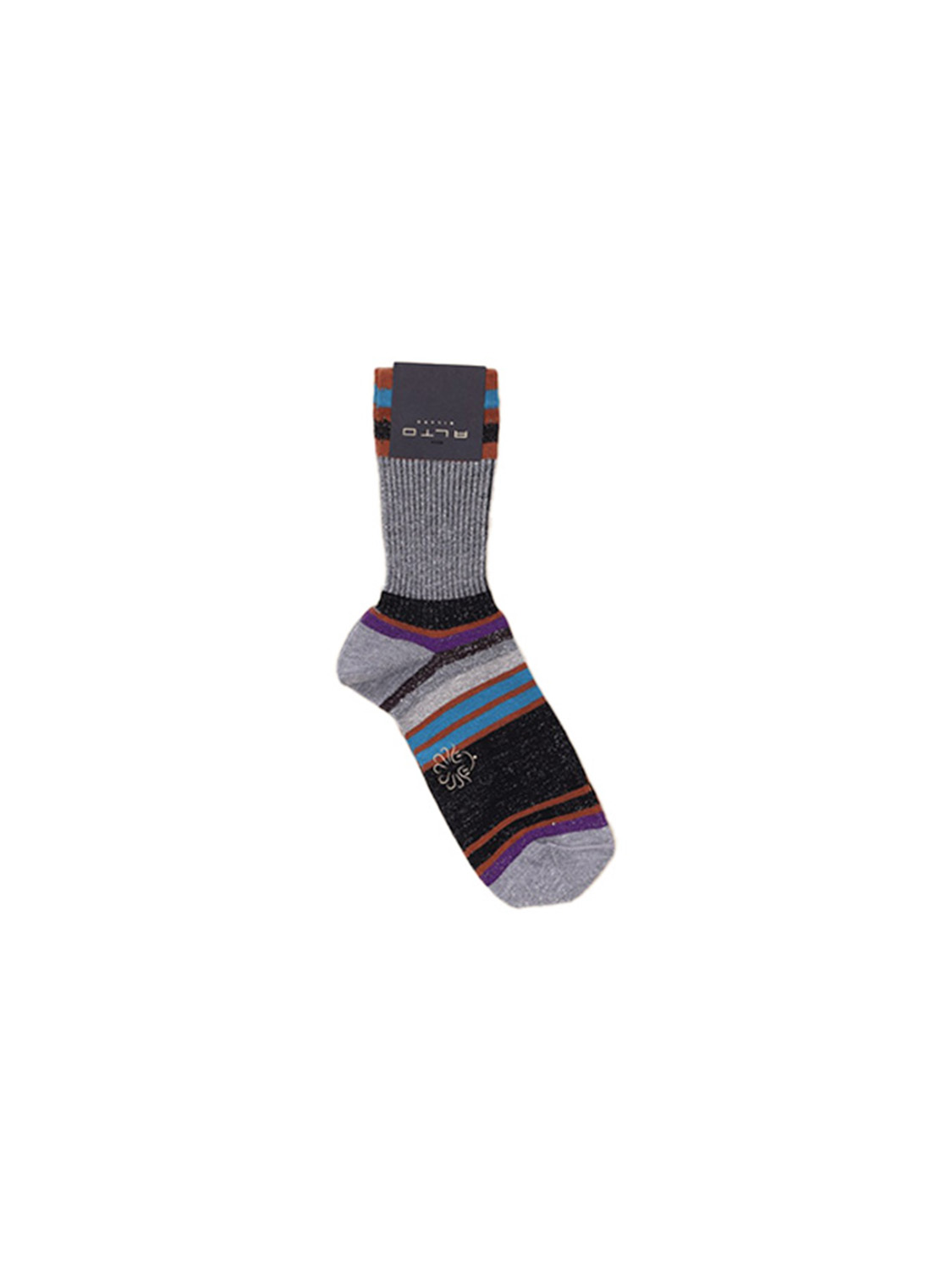 Alto Socks with lurex effects  orange One Size