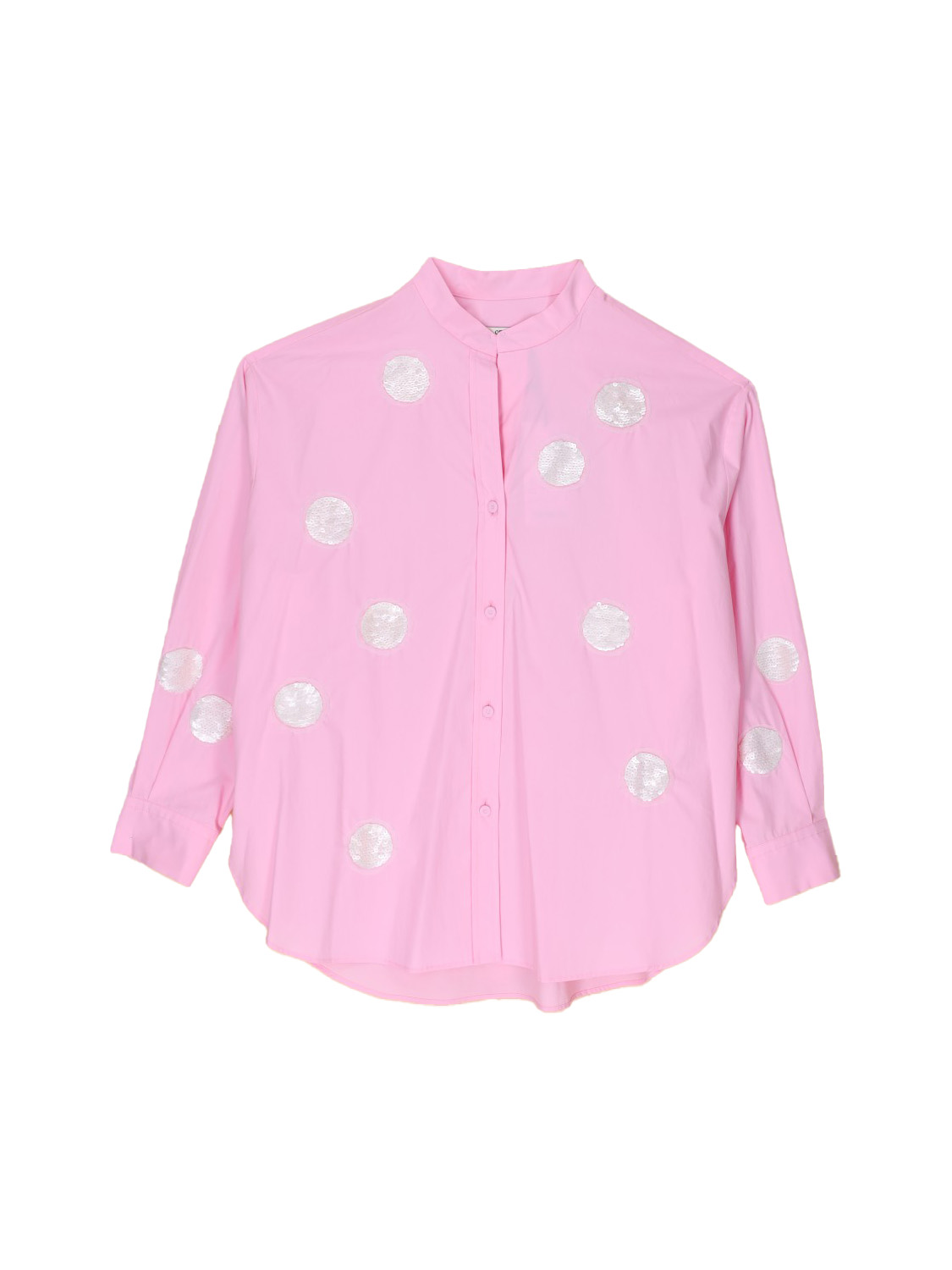 Odeeh Blouse with sequin appliqués   rosa 38