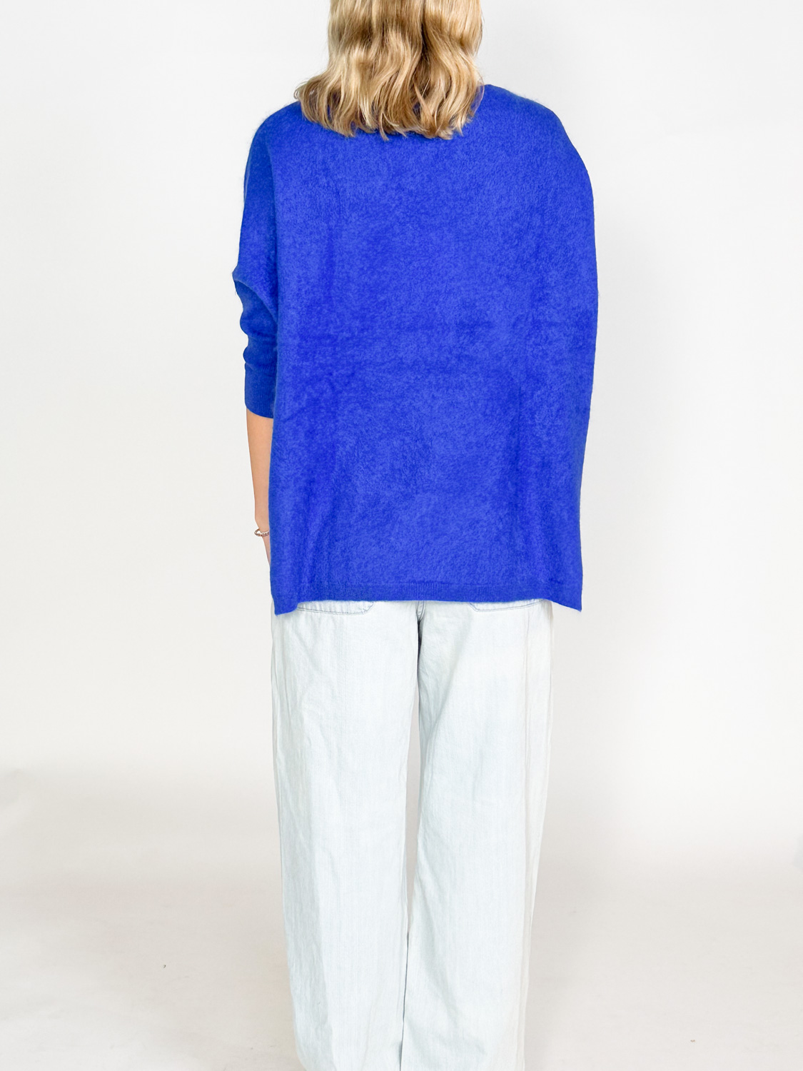 Kujten Minie cashmere sweater  blue One Size