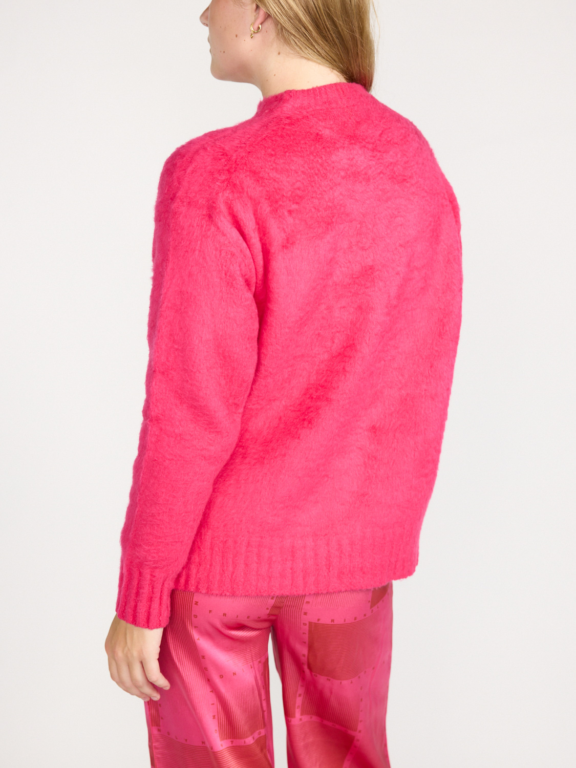 Roberto Collina Girocollo Brushed Pullover   pink XS