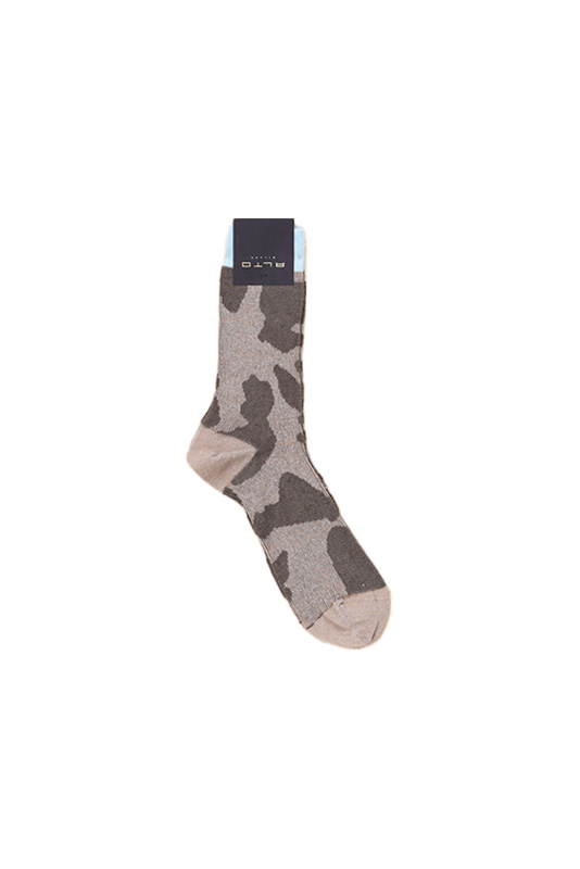 Alto Socken mit Lurex Effekten   marrone Taglia unica