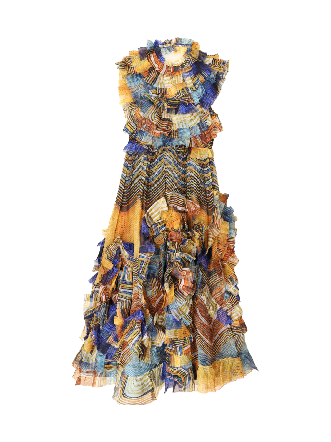 Celestine Gown – maxi dress with flounce details 