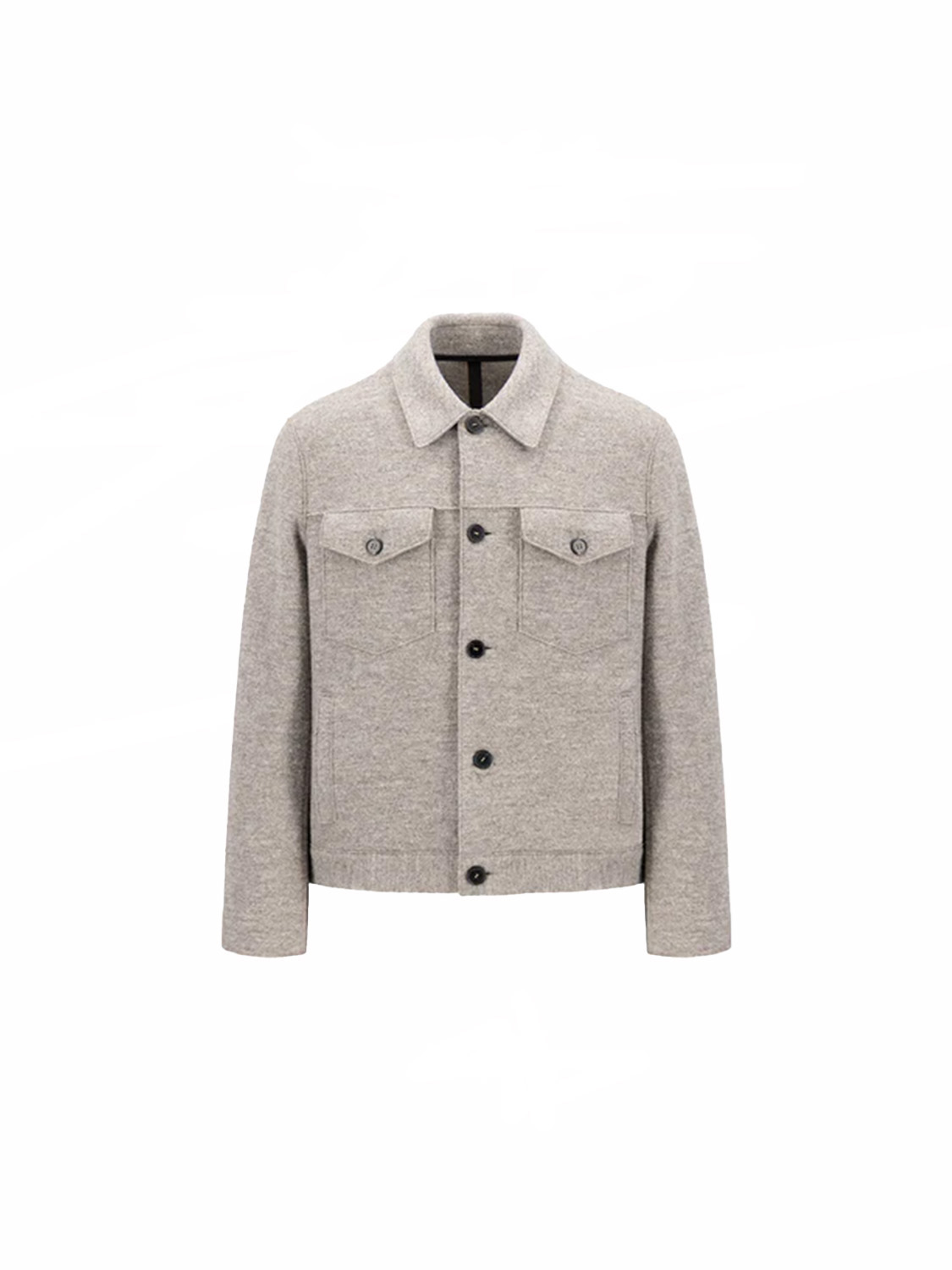 Shirt jacket made of milled wool 