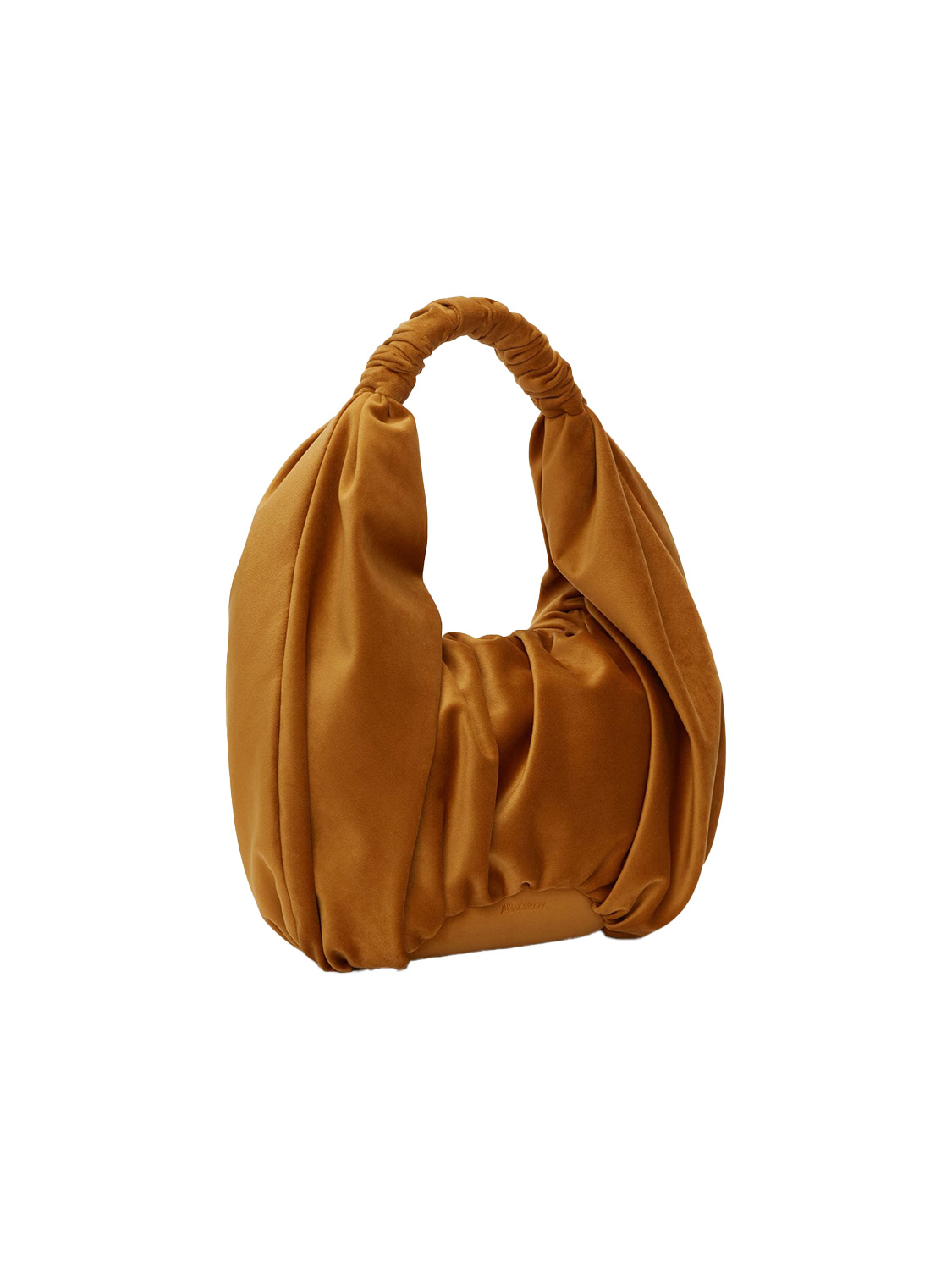 JW Anderson Ruffle shopper - shoulder bag made of velvet  camel One Size